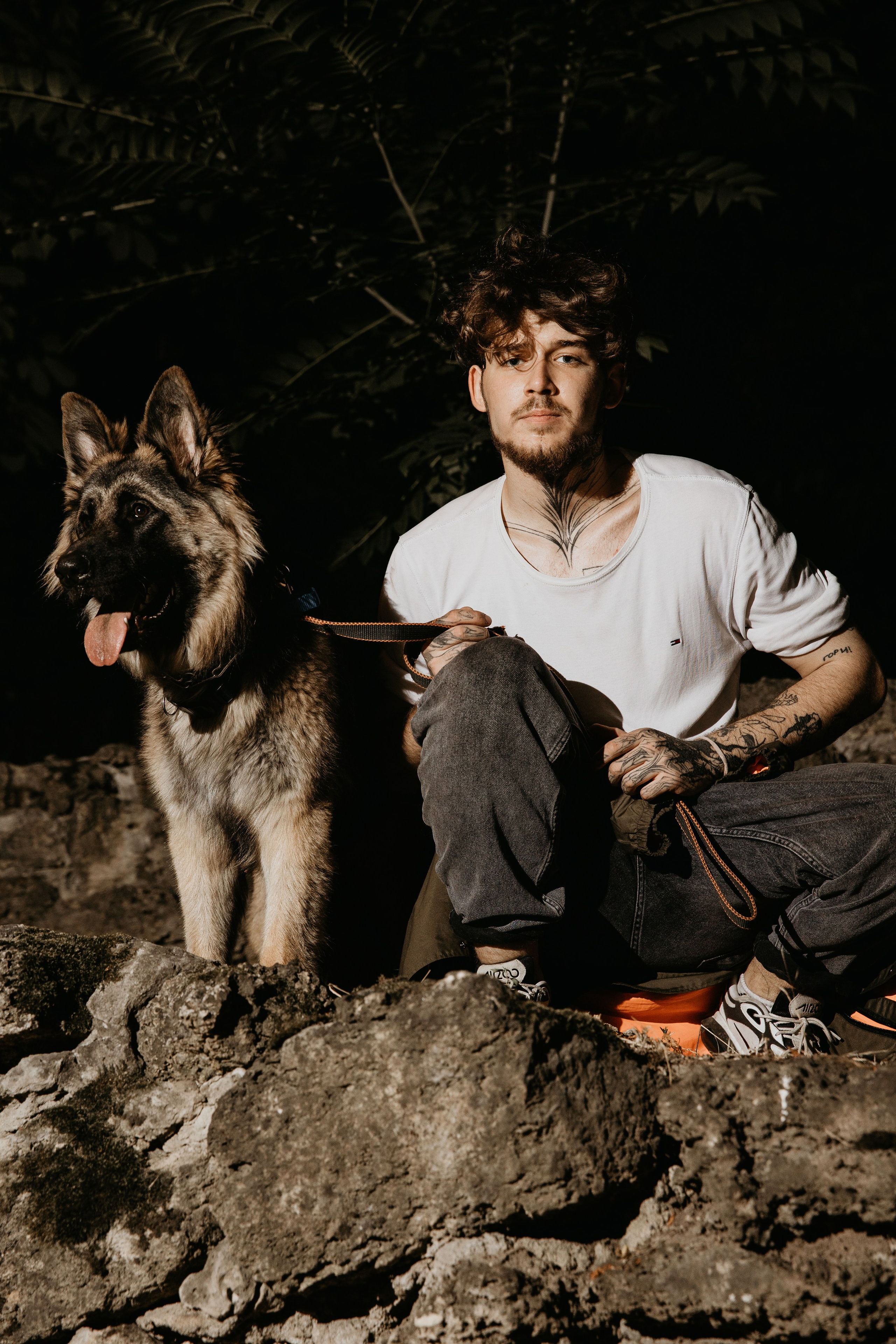 Никита и его верный друг Грэй. Omar Shapiev