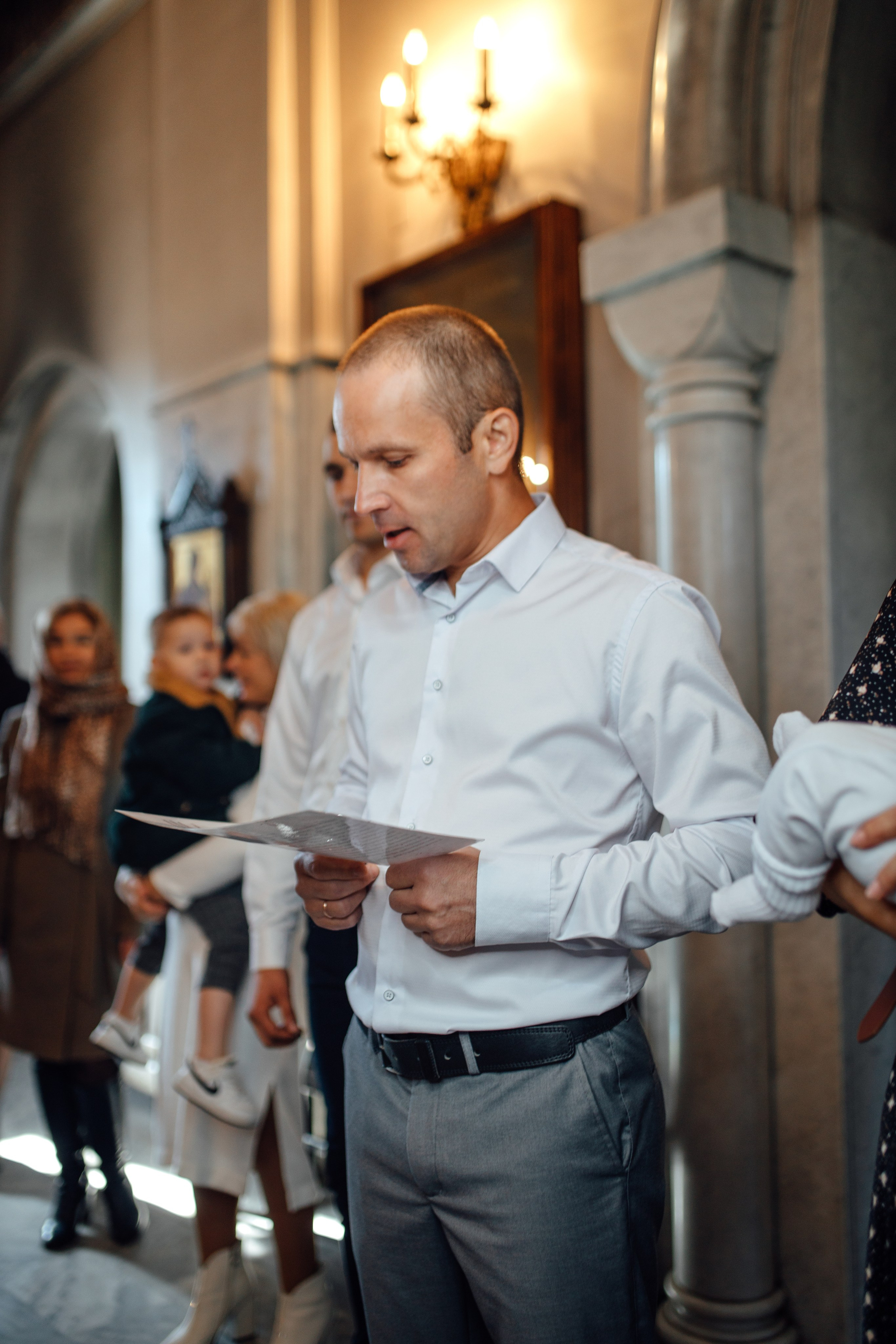 Крещение Тимура храм иконы Всех Скорбящих Радость, октябрь 2024