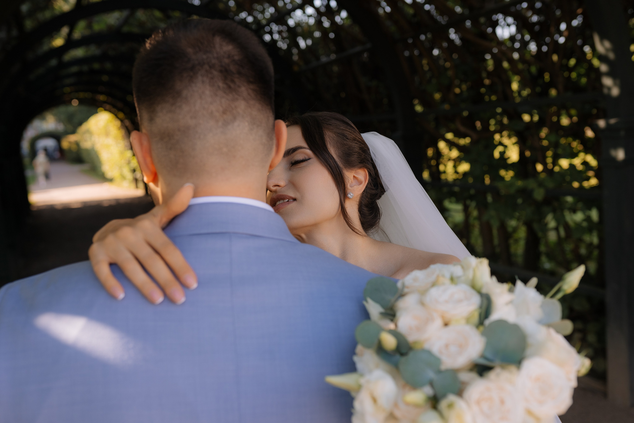 Свадебная фотосессия в Москве, парк Кусково. Свадебный фотограф в Москве Анна Полушина