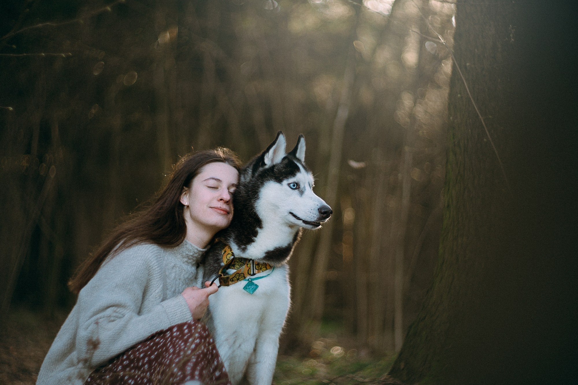 Наташа и Сириус. Фотограф анималист в Москве и Санкт-Петербурге Свиридова Анна