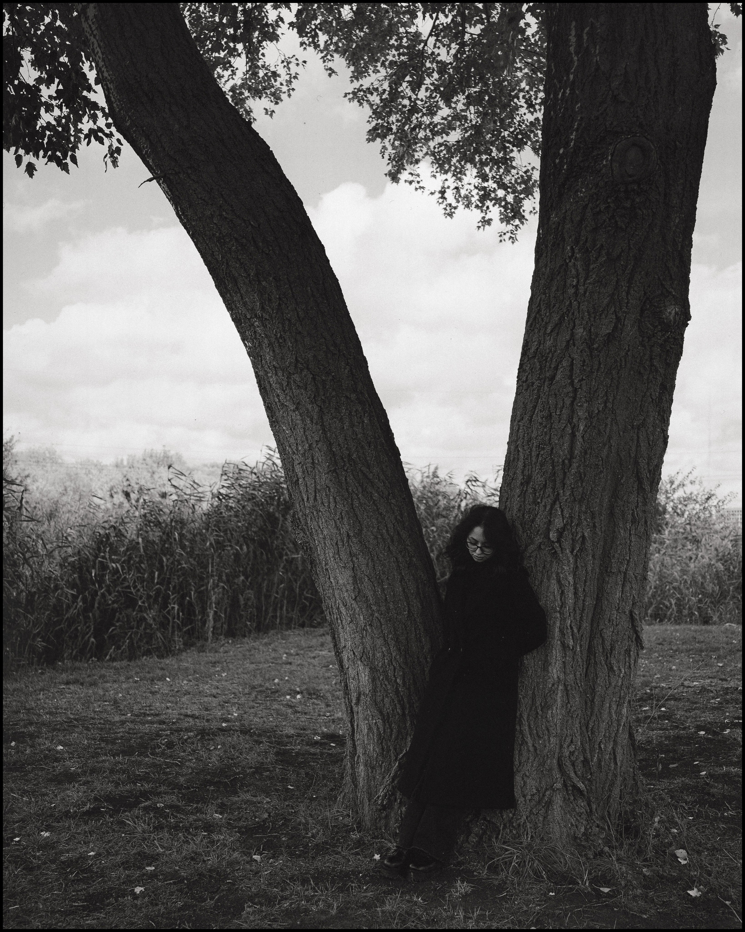 Осенняя фотосессия на природе с гвоздиками