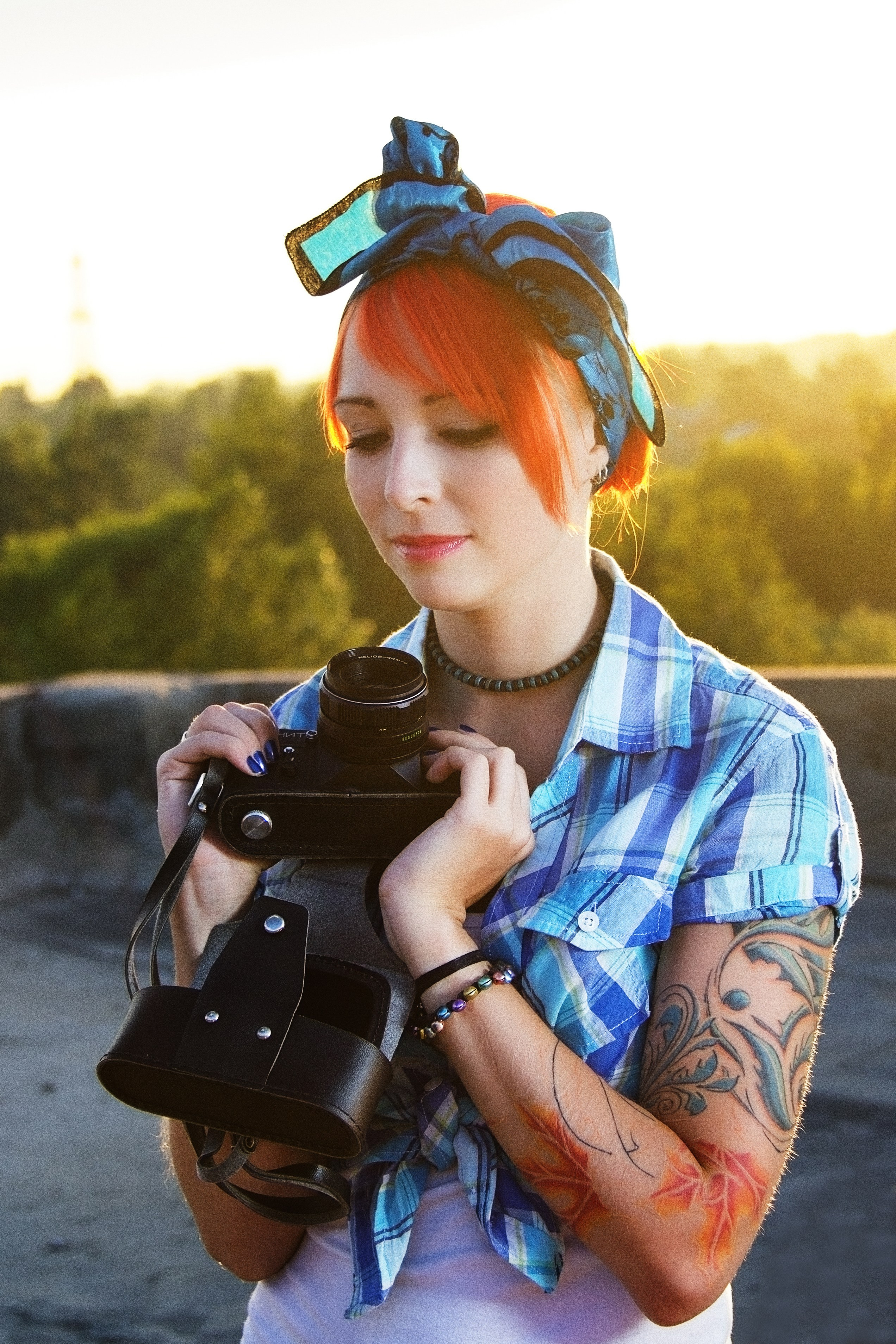 Фотосессия в стиле PinUp с фотоаппаратом