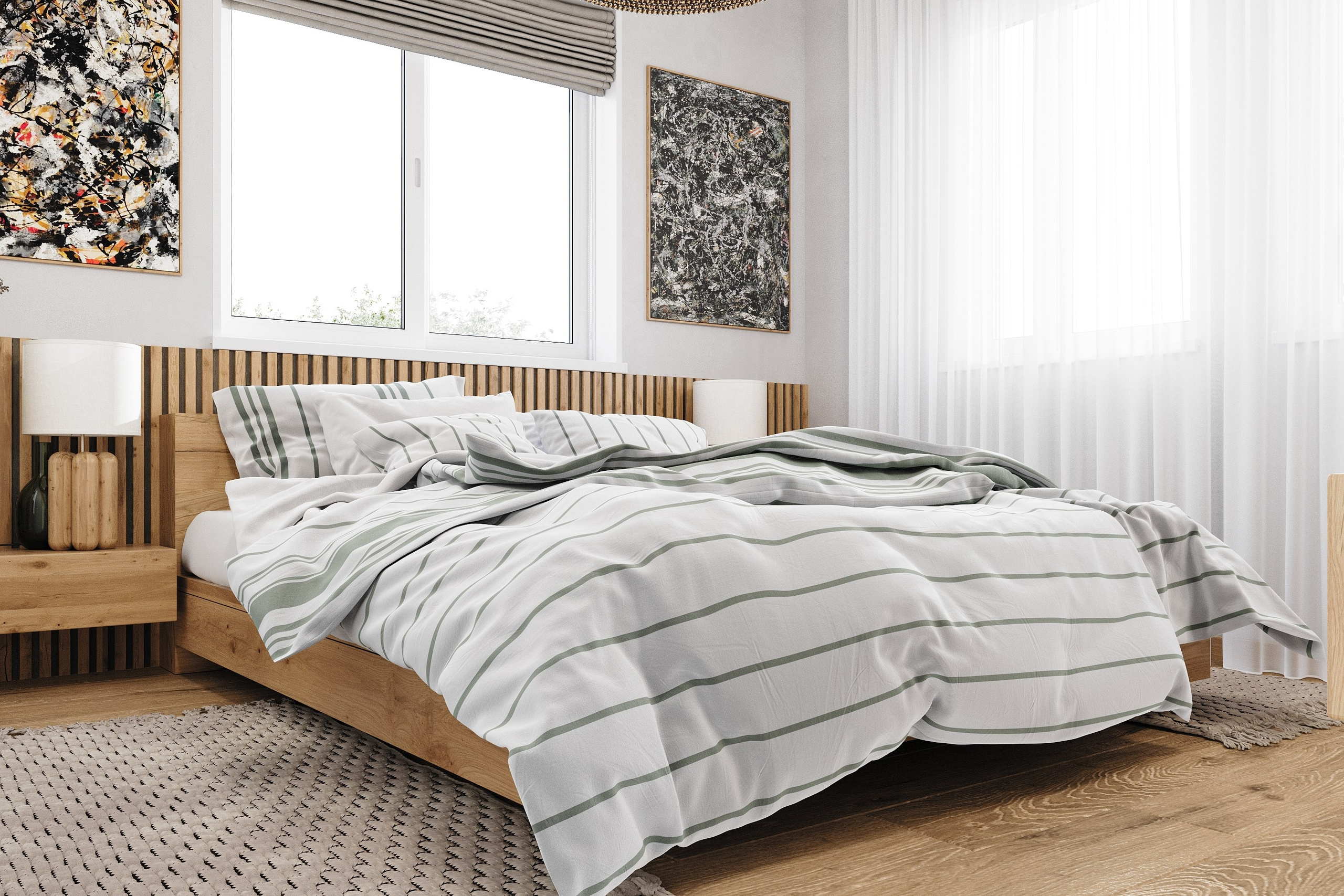 Спальня в загородном доме. Студия 3d визуализации Arcviz