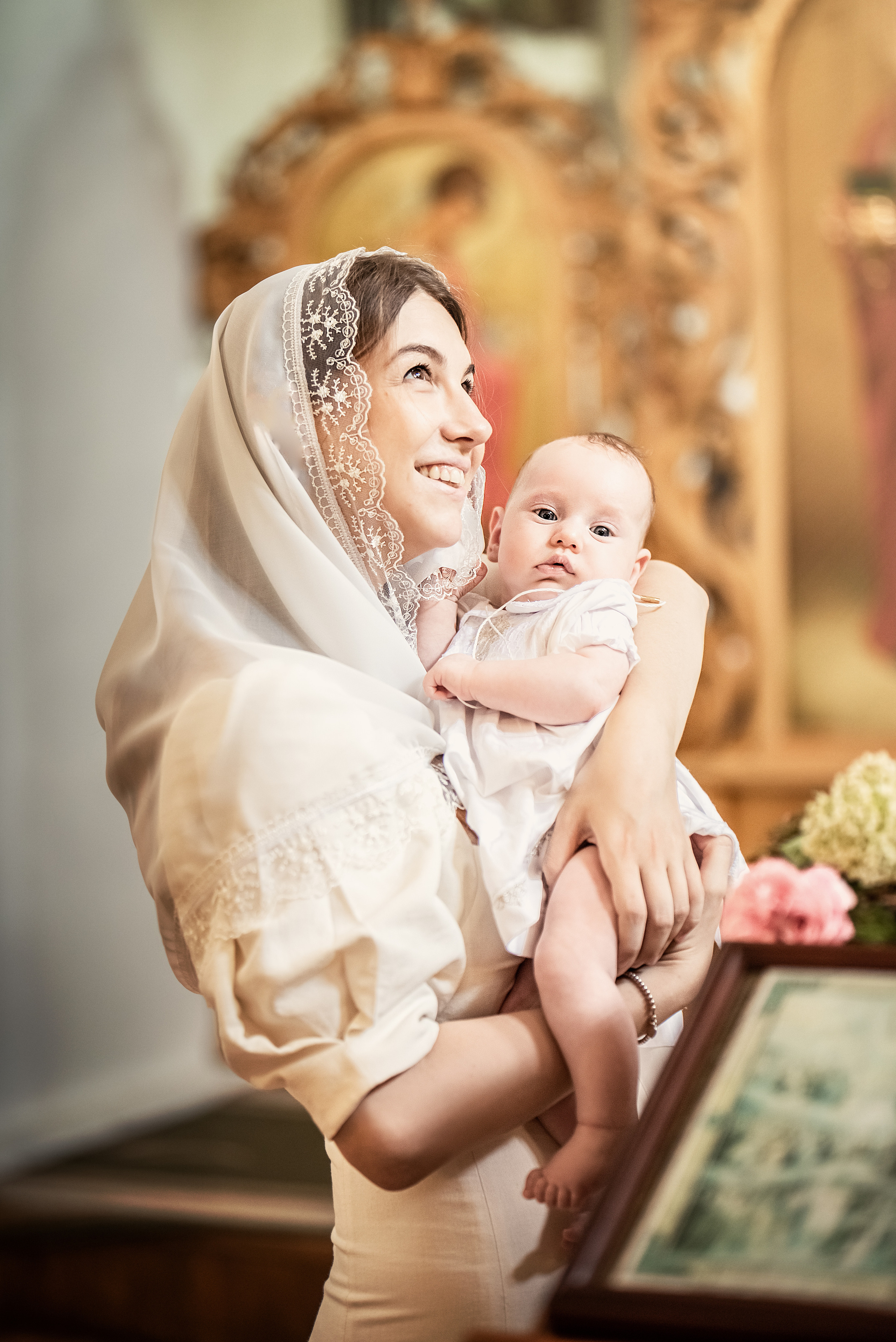 Крещение Александры ////Церковь Николая Чудотворца. Семейный и детский фотограф в Туле