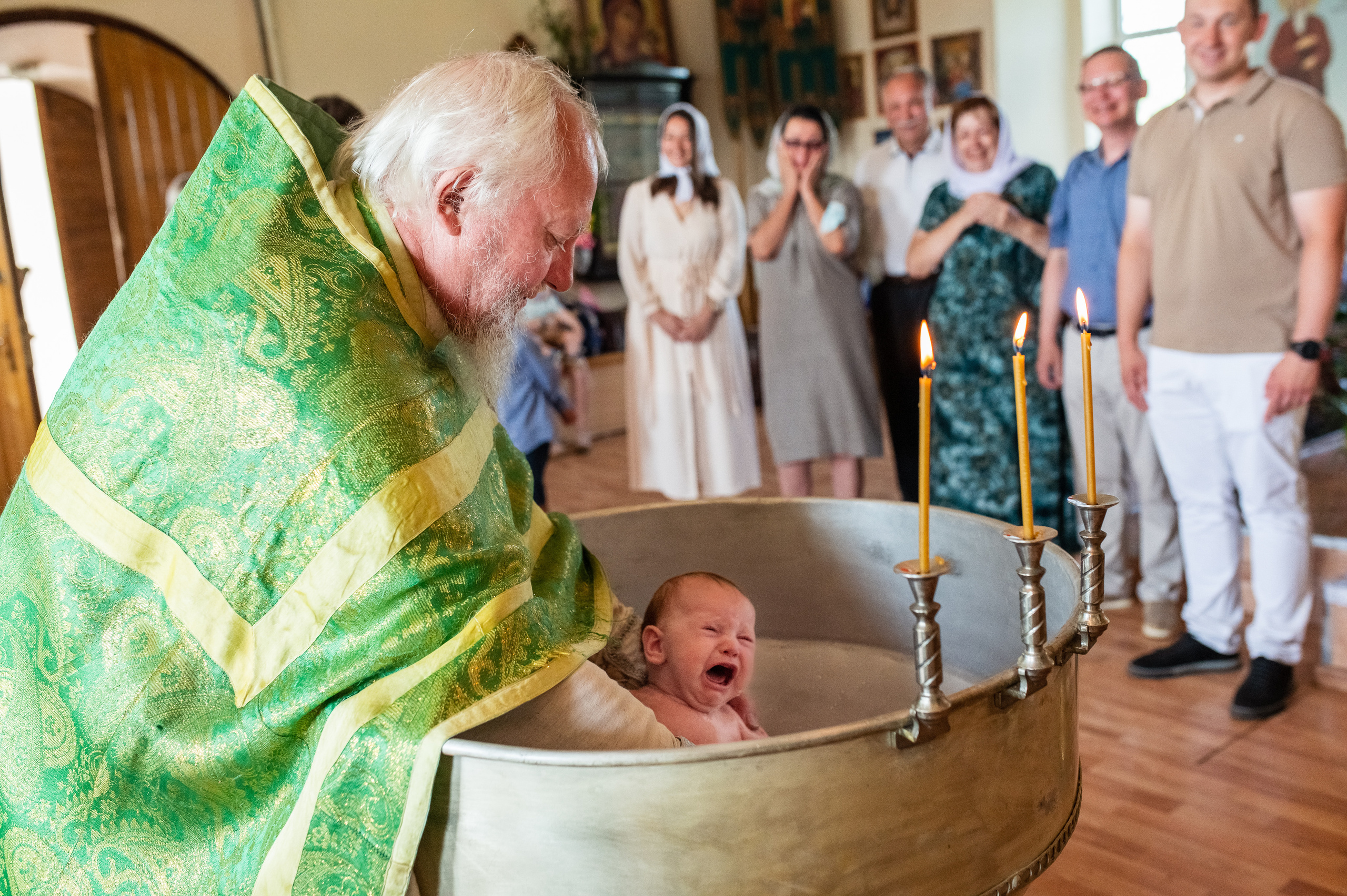 Крещение Александры ////Церковь Николая Чудотворца. Семейный и детский фотограф в Туле