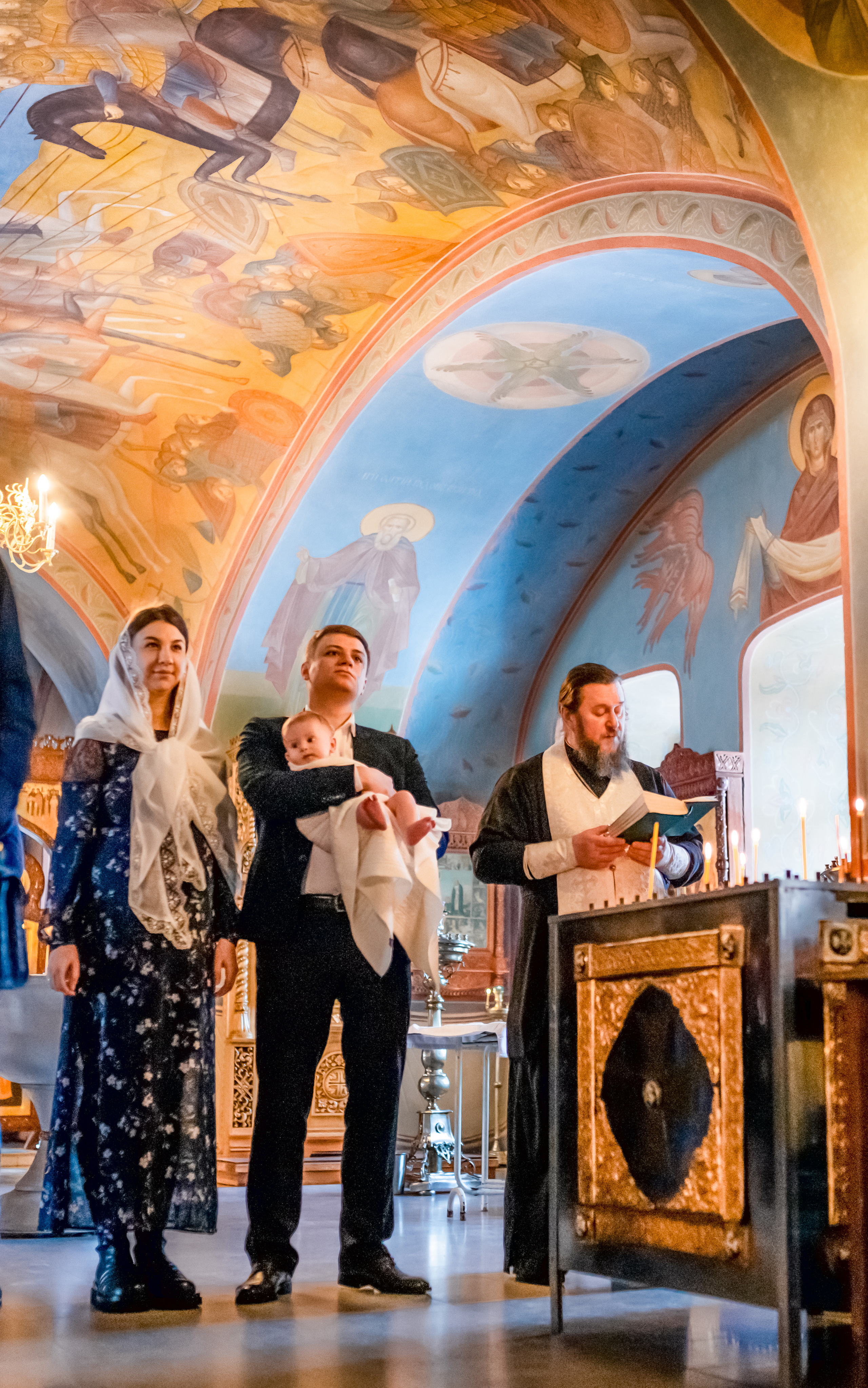 Крещение Михаила //// Кафедральный собор Успения Пресвятой Богородицы. Семейный и детский фотограф в Туле