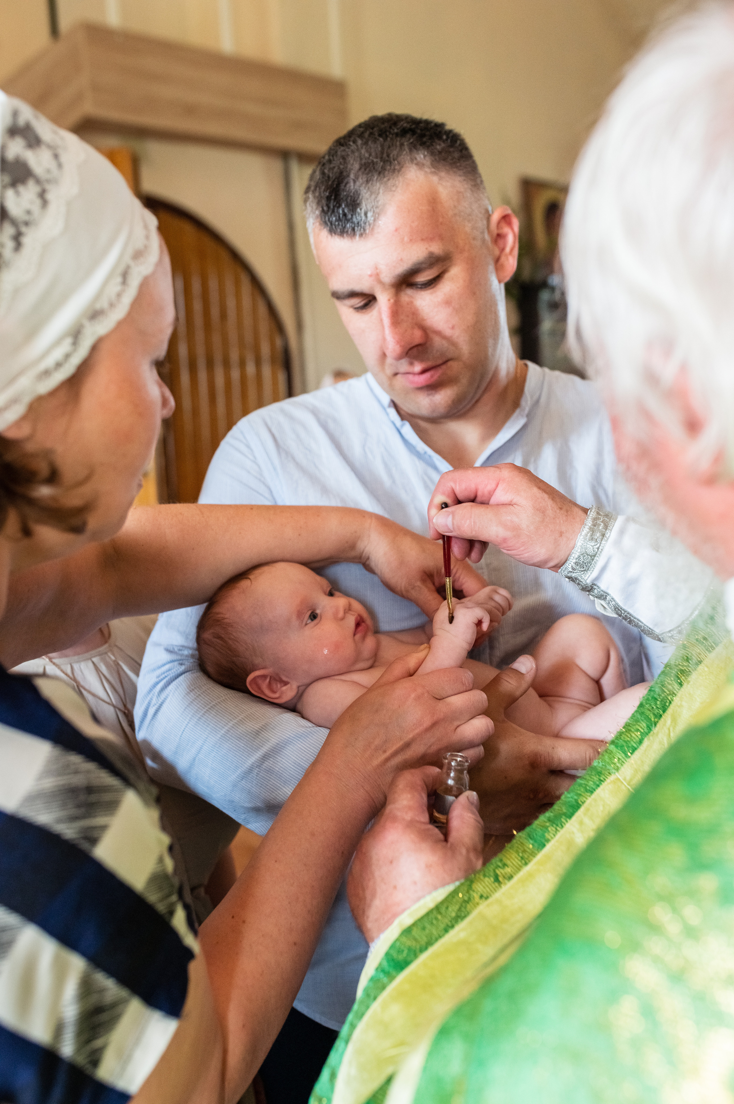 Крещение Александры ////Церковь Николая Чудотворца. Семейный и детский фотограф в Туле