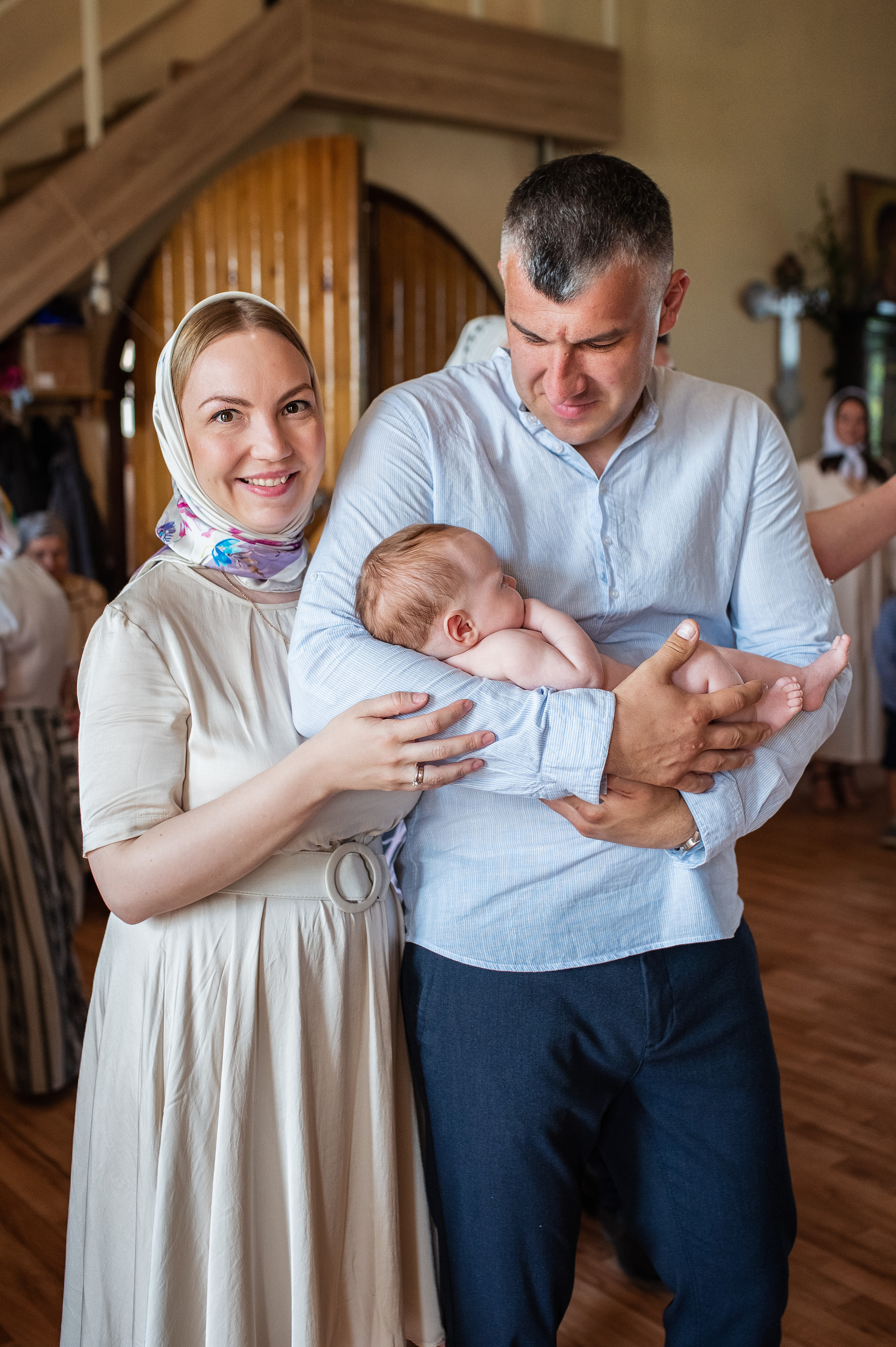 Крещение Александры ////Церковь Николая Чудотворца. Семейный и детский фотограф в Туле
