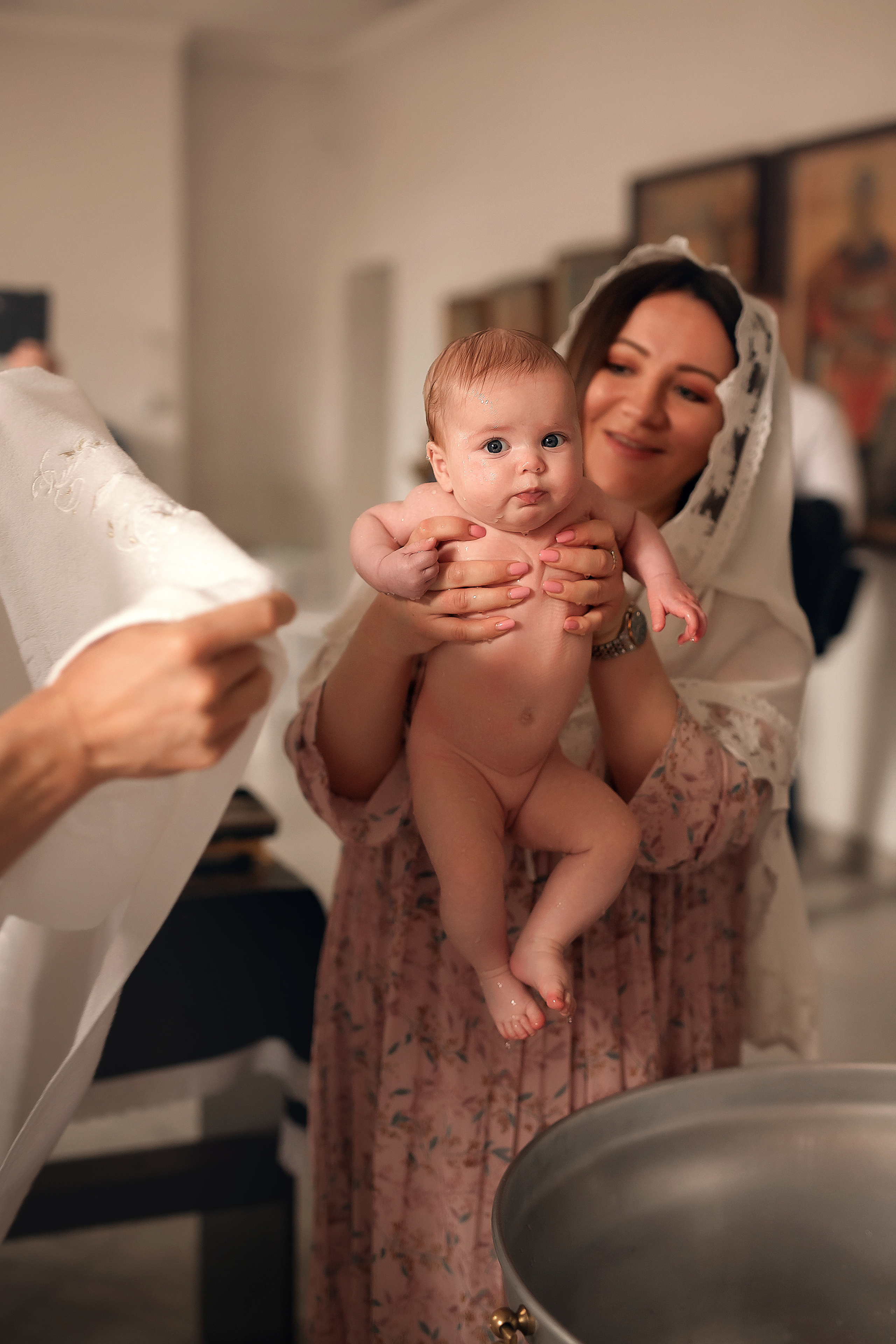 Крещение Пелагеи Спасский Храм в Новой Усмани. Фотограф на крещение и венчание