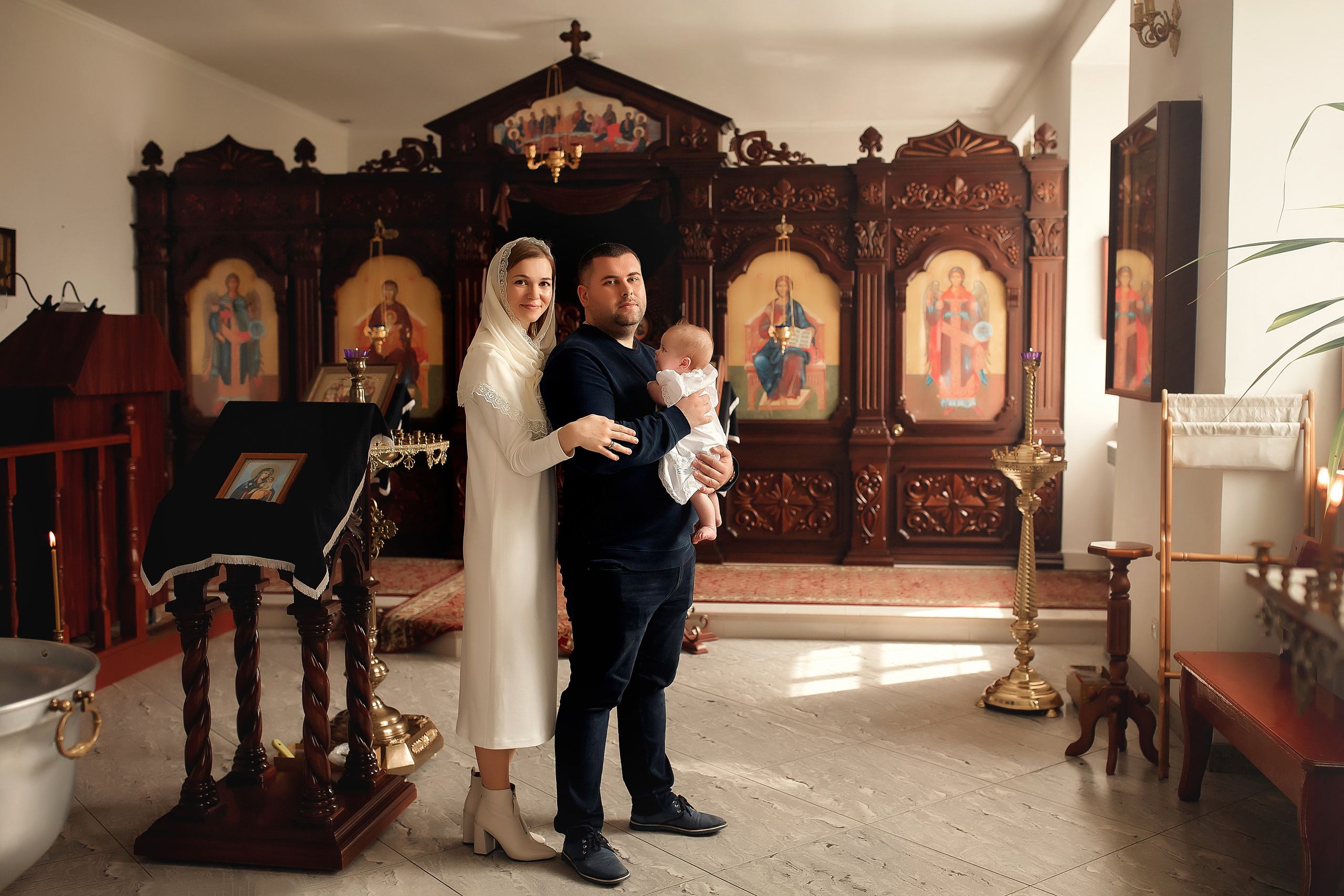 Крещение Пелагеи Спасский Храм в Новой Усмани. Фотограф на крещение и венчание