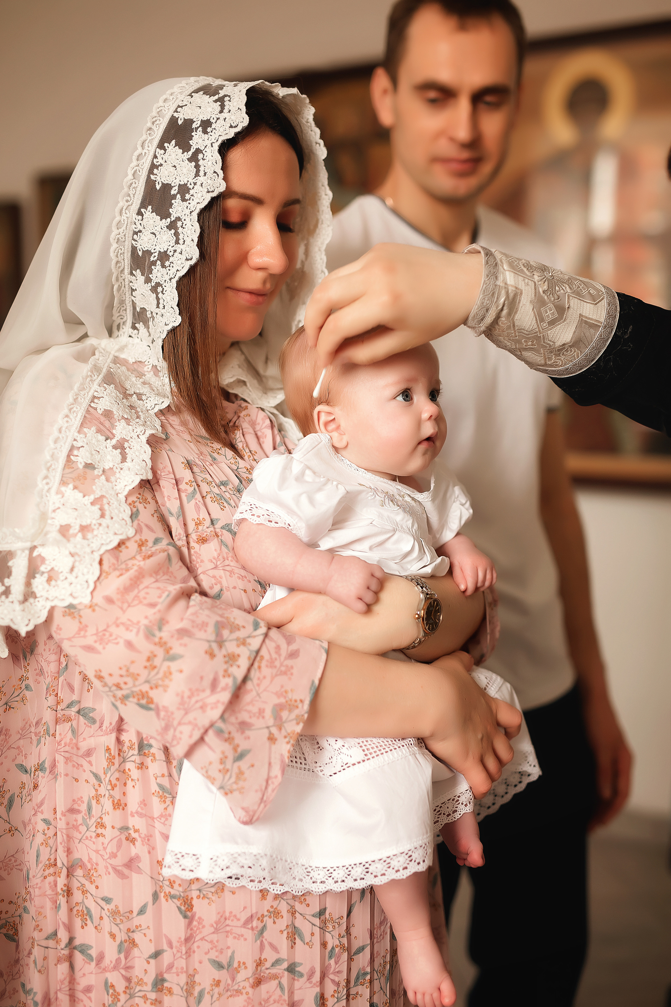 Крещение Пелагеи Спасский Храм в Новой Усмани. Фотограф на крещение и венчание