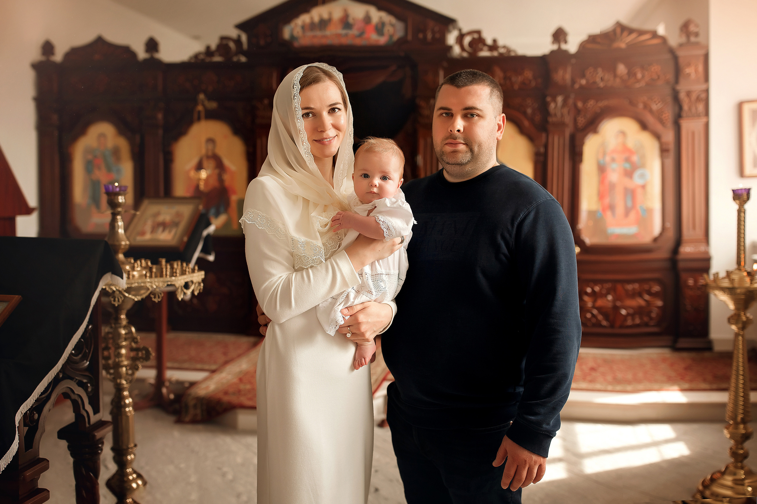 Крещение Пелагеи Спасский Храм в Новой Усмани. Фотограф на крещение и венчание