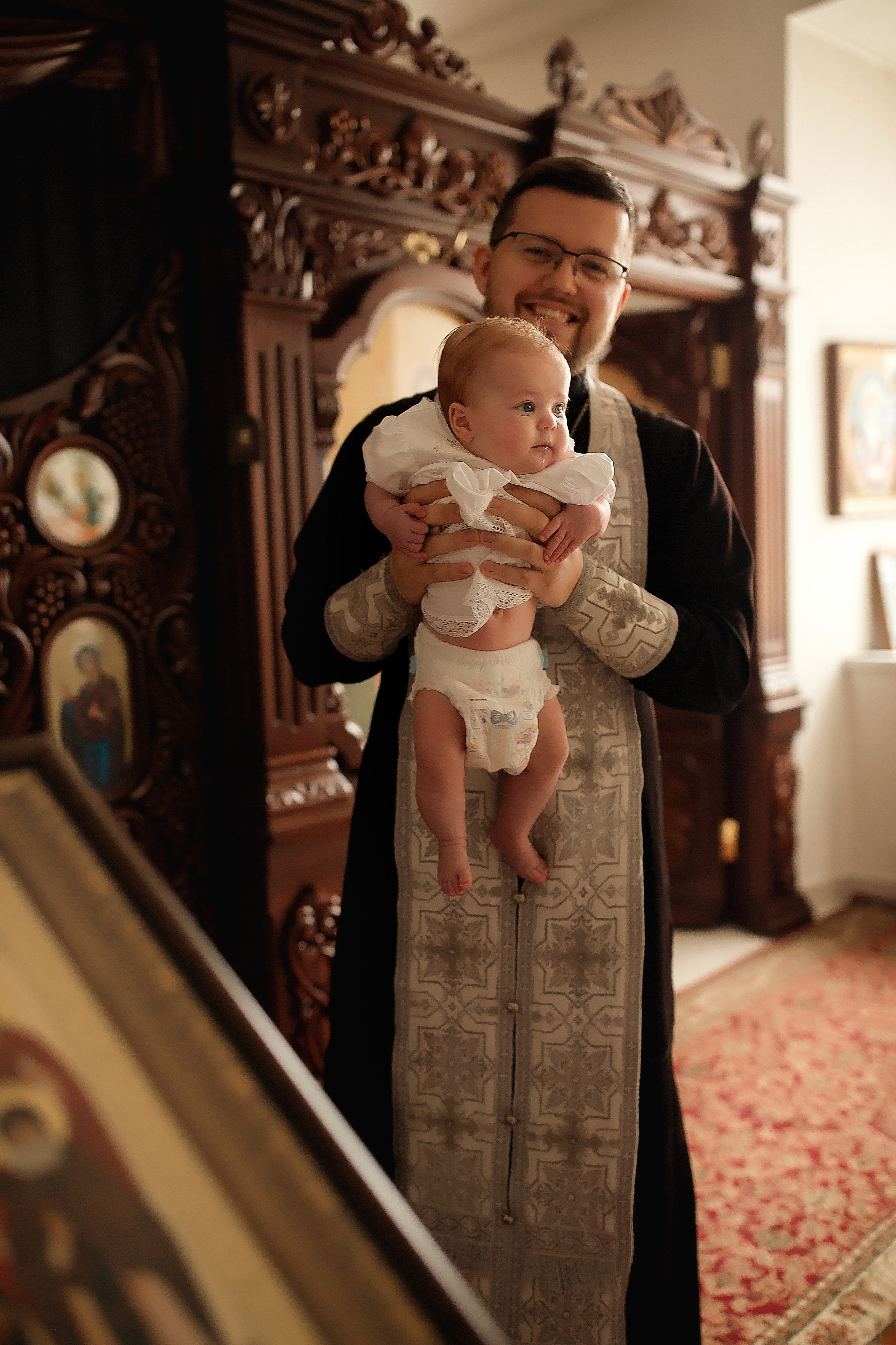 Крещение Пелагеи Спасский Храм в Новой Усмани. Фотограф на крещение и венчание