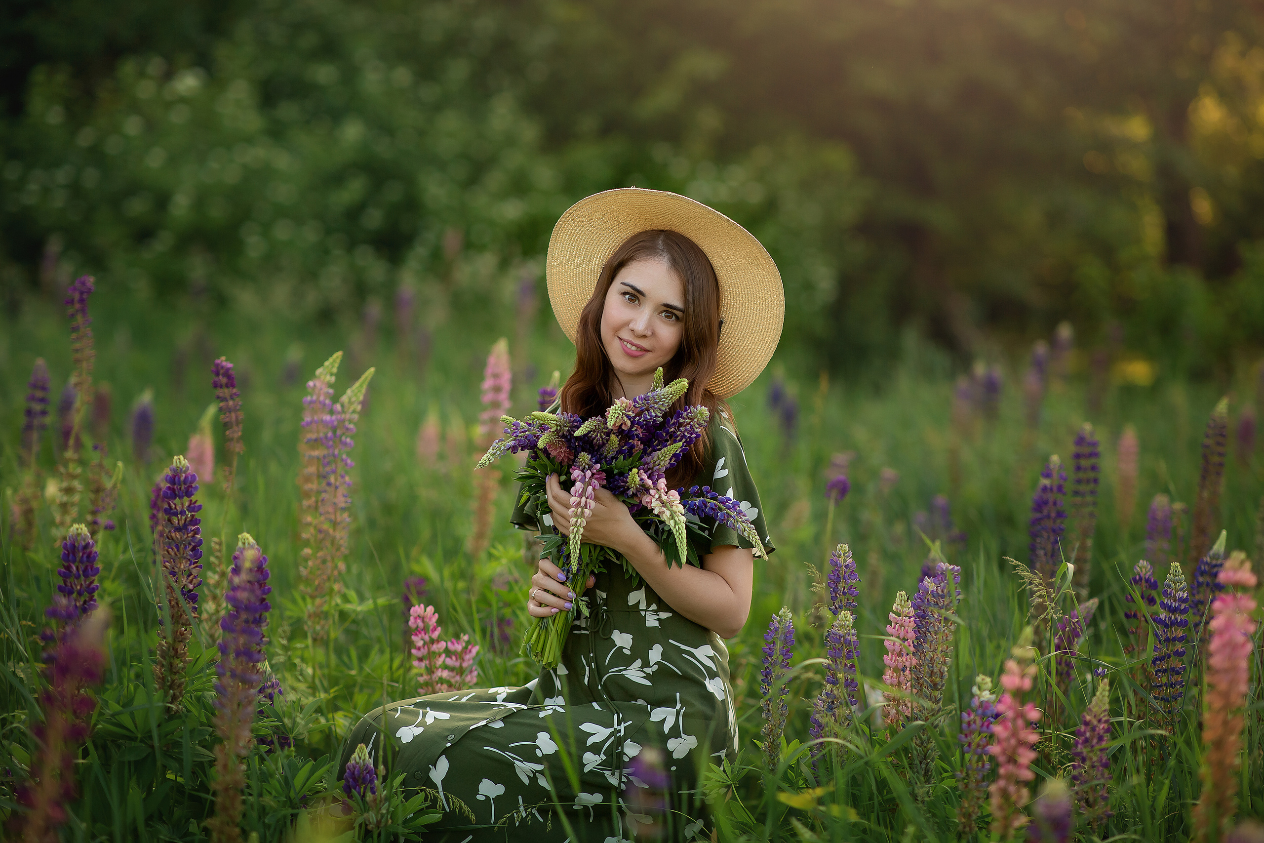 Люпины семейная съемка. Фотограф на крещение и венчание