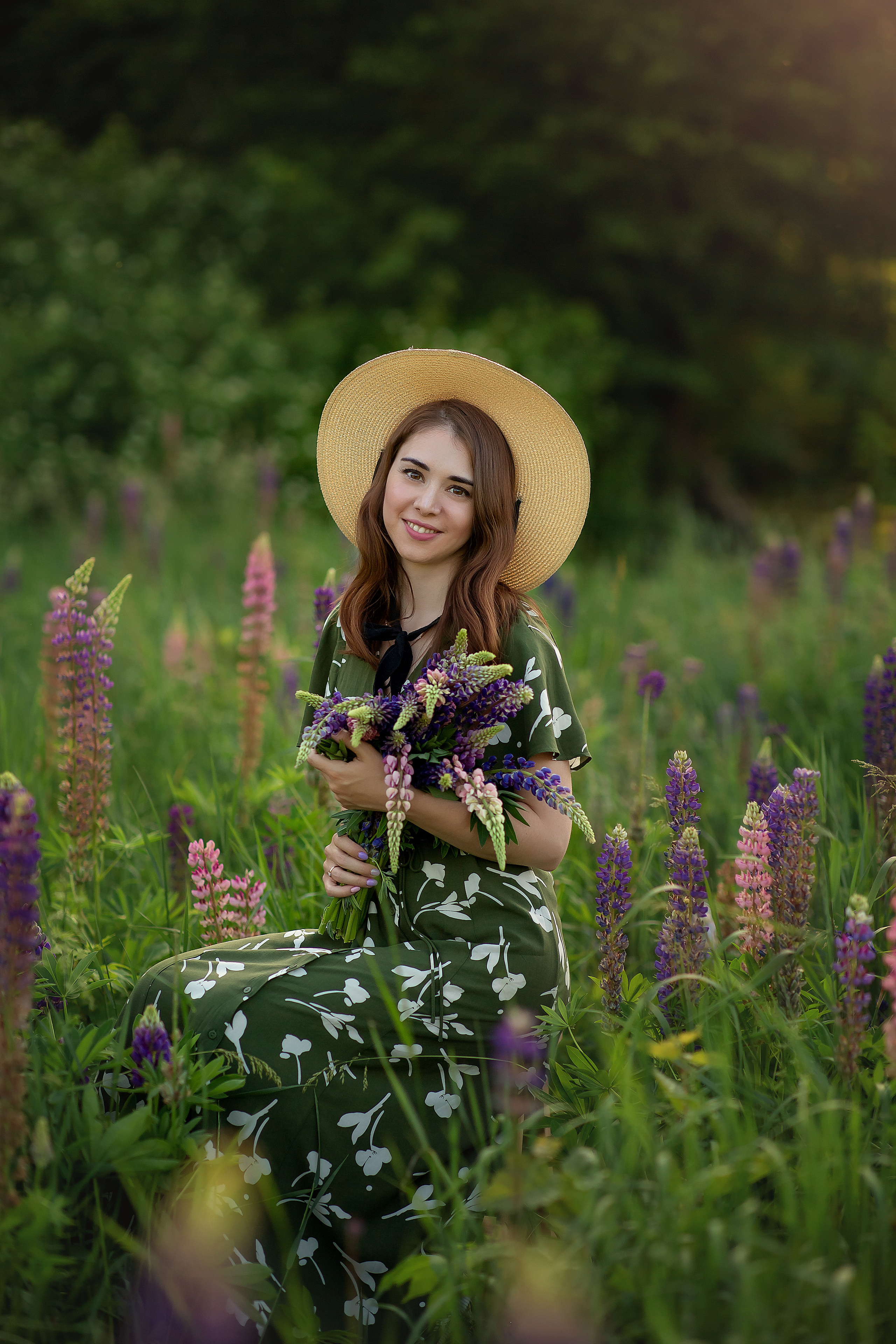 Люпины семейная съемка. Фотограф на крещение и венчание