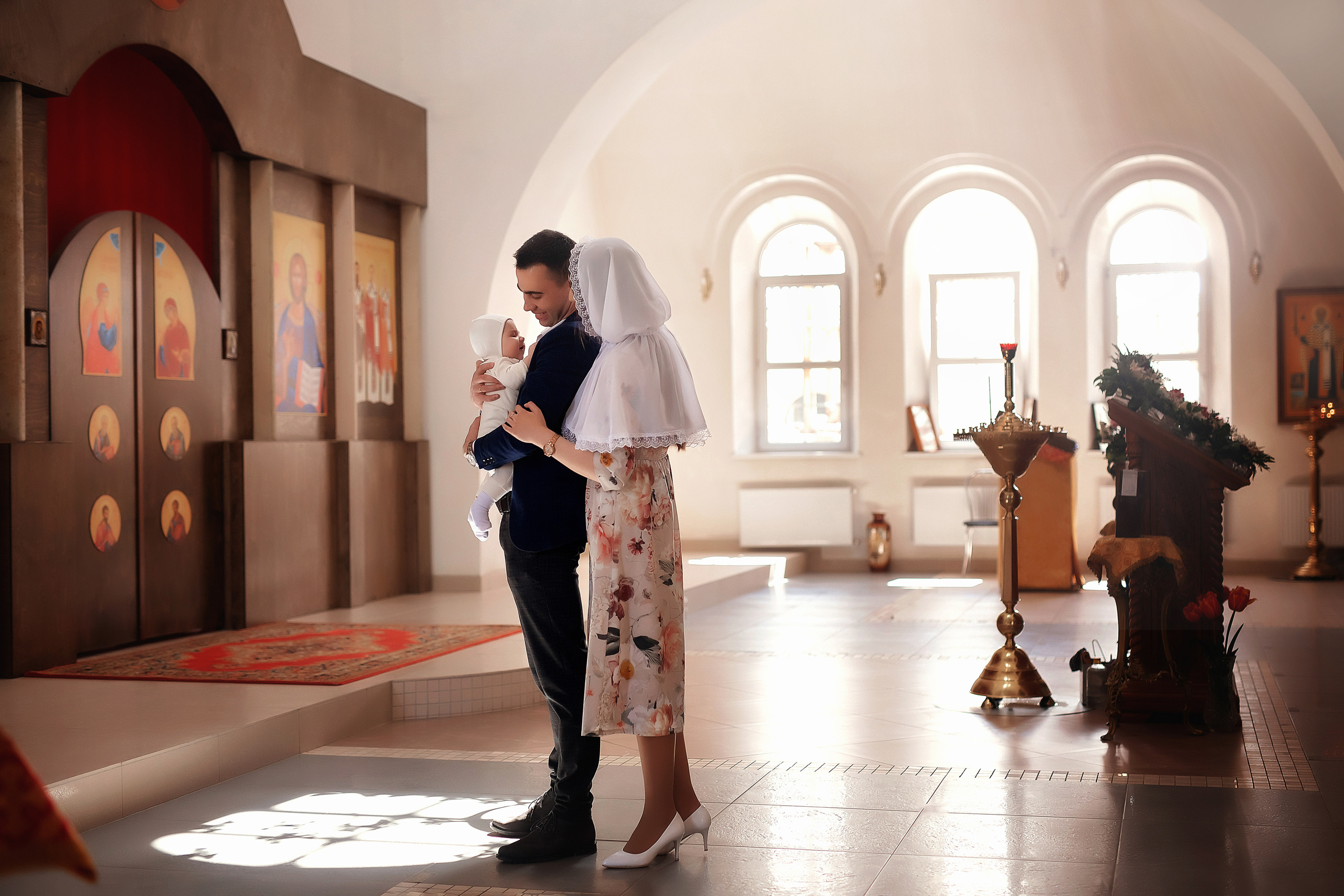 Крещение Анисии Храм Трех Святых. Фотограф на крещение и венчание