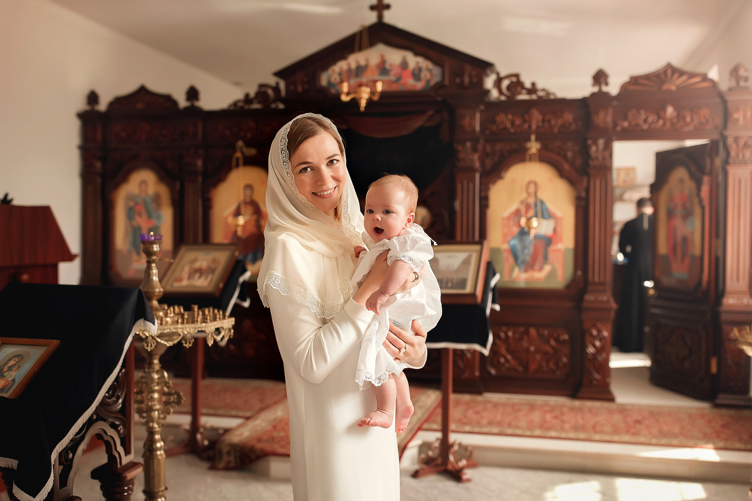 Крещение Пелагеи Спасский Храм в Новой Усмани. Фотограф на крещение и венчание
