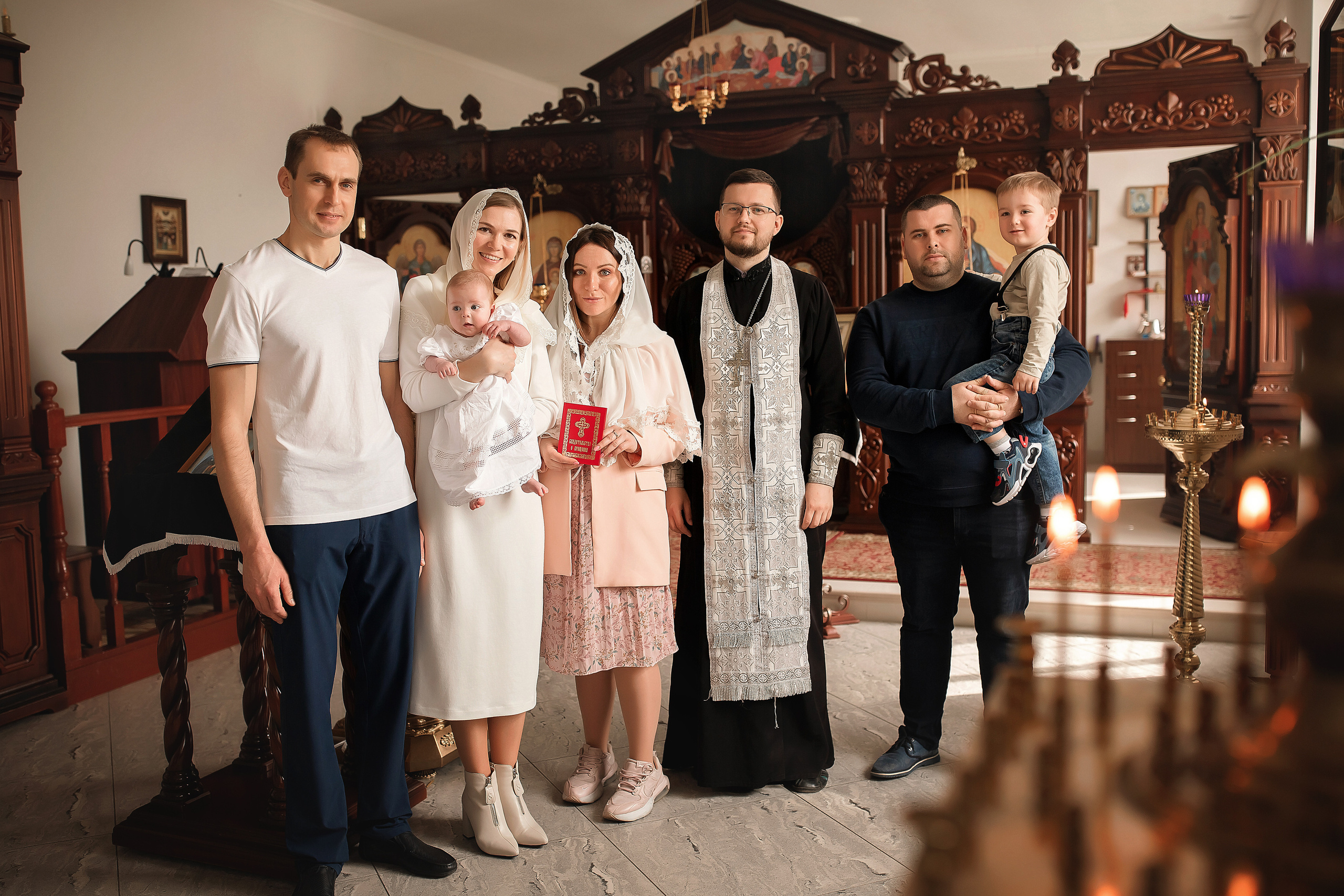 Крещение Пелагеи Спасский Храм в Новой Усмани. Фотограф на крещение и венчание