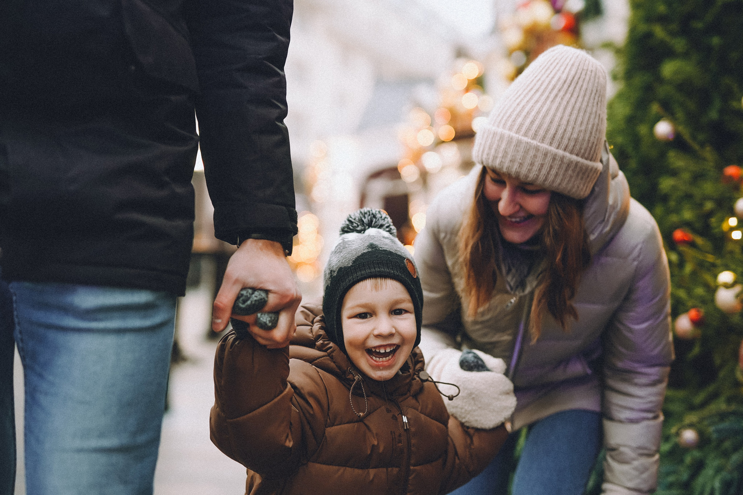 Прогулка по новогодней Москве для Юли, Жени и Вани. Фотограф Наталья Колганова