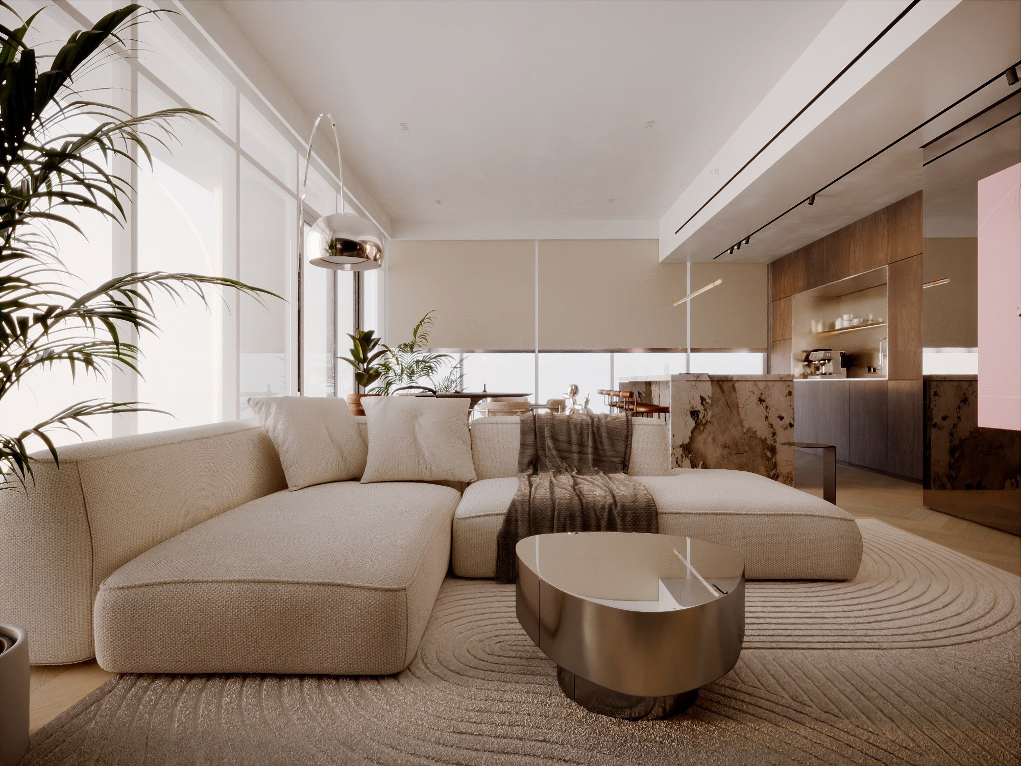 Апартаменты Seagate Tower, г. Дубай, ОАЭ. Дизайн интерьера от Дмитрия Баландина