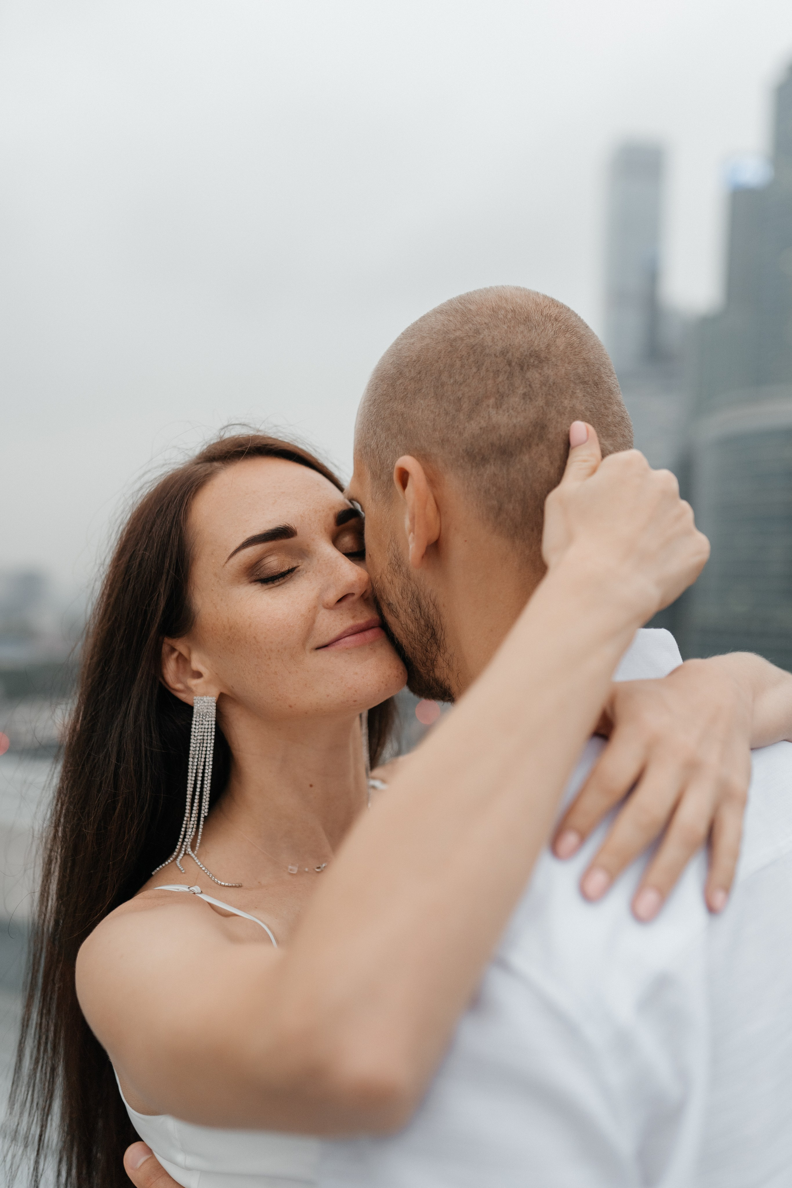 Свадебная прогулка «На крыше». Семейный и свадебный фотограф в Москве Виктория Махова