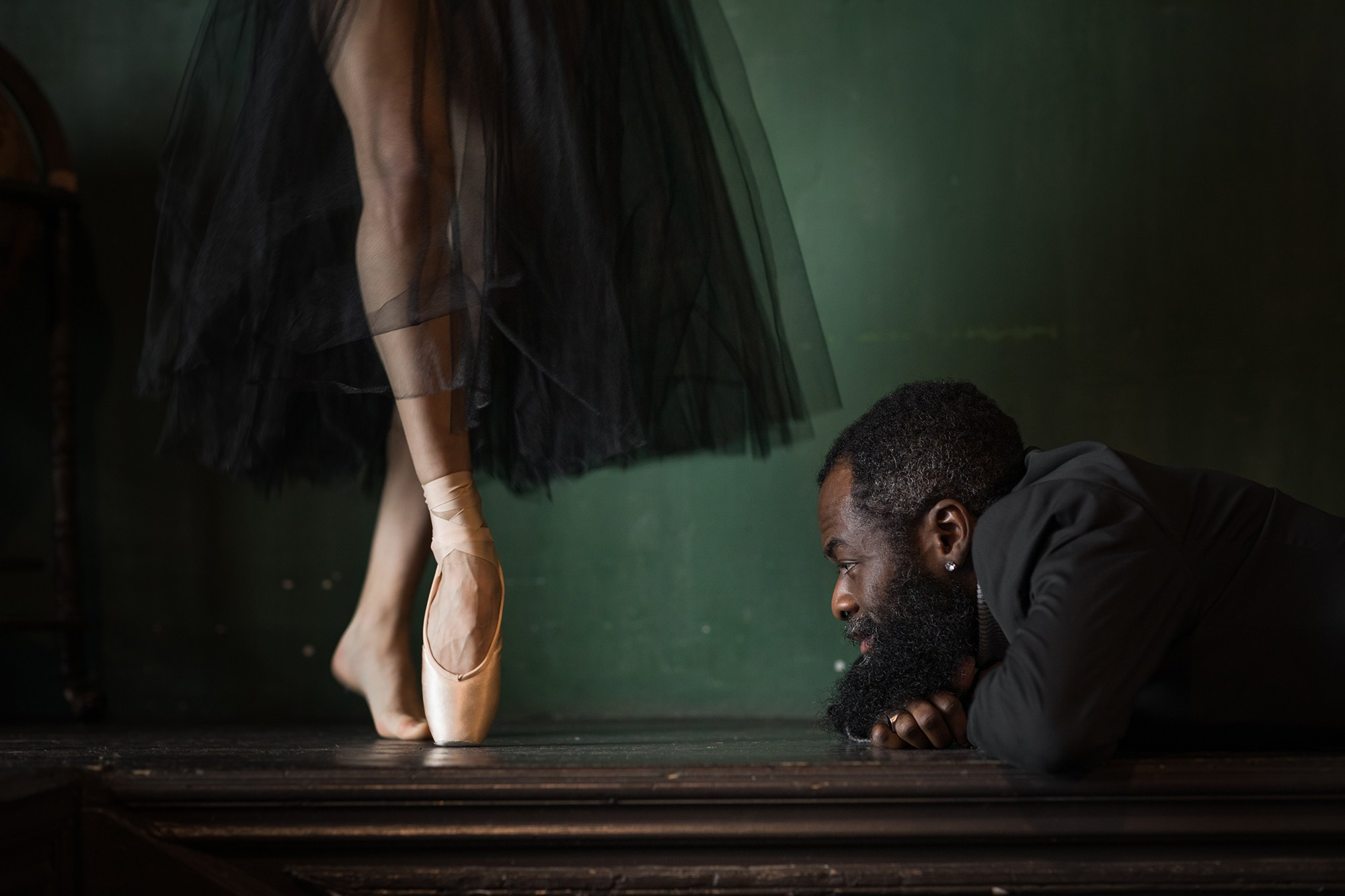 Studio portrait. Documentary and art photographer Alexey Terentyev