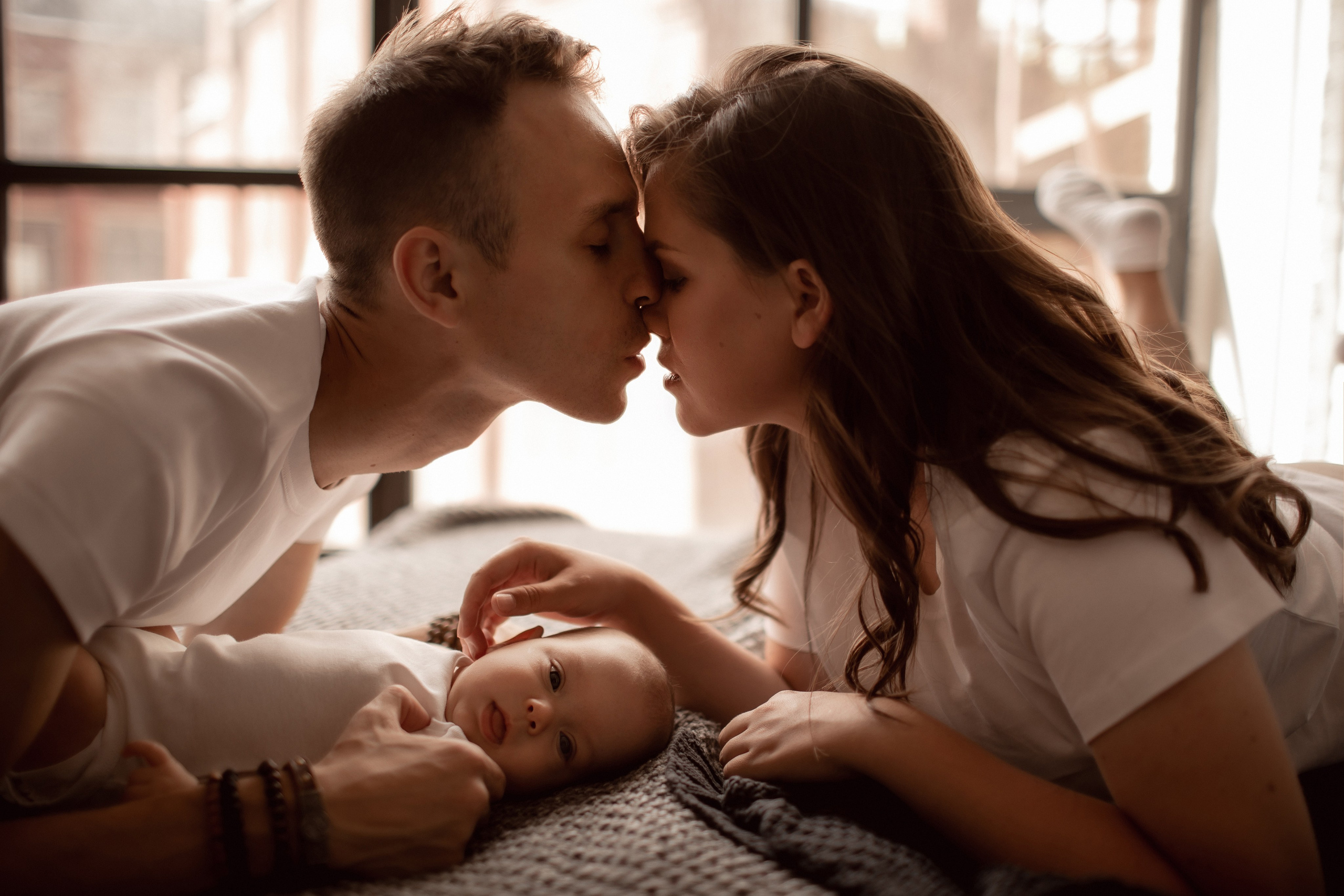 Валерия и Геннадий с крошкой. Семейный фотограф в Москве