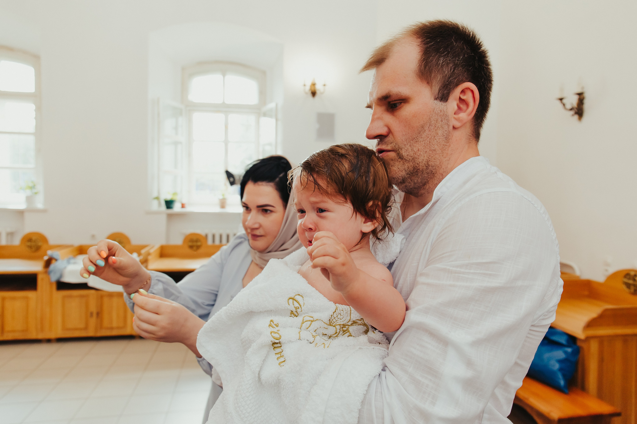 Фотосъемка Крещения ребенка. Фотограф новорожденных и детский в Сергиевом Посаде Кругликова Юлия