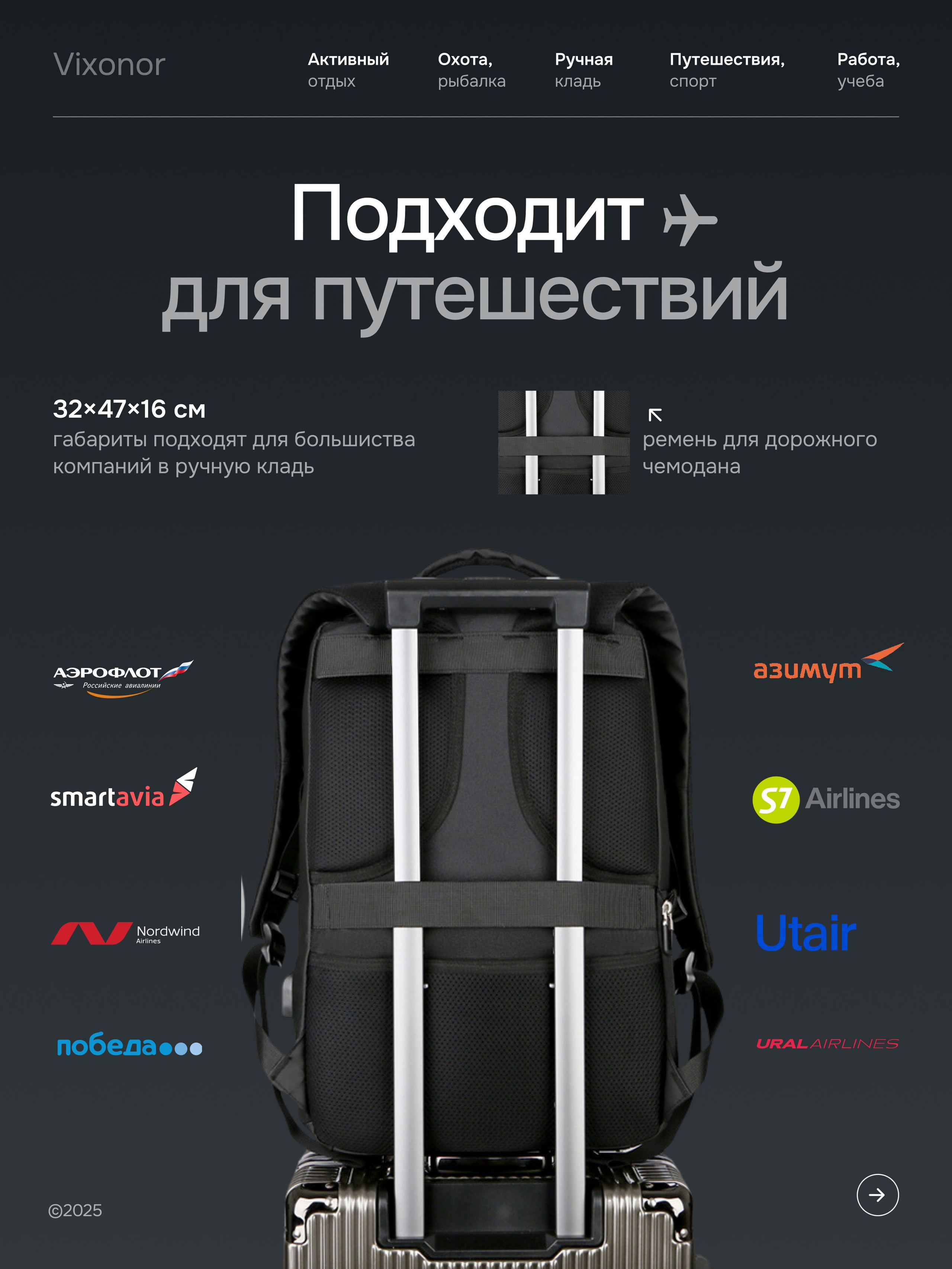 Рюкзак мужской. TastyType ✦ контент для маркетплейсов