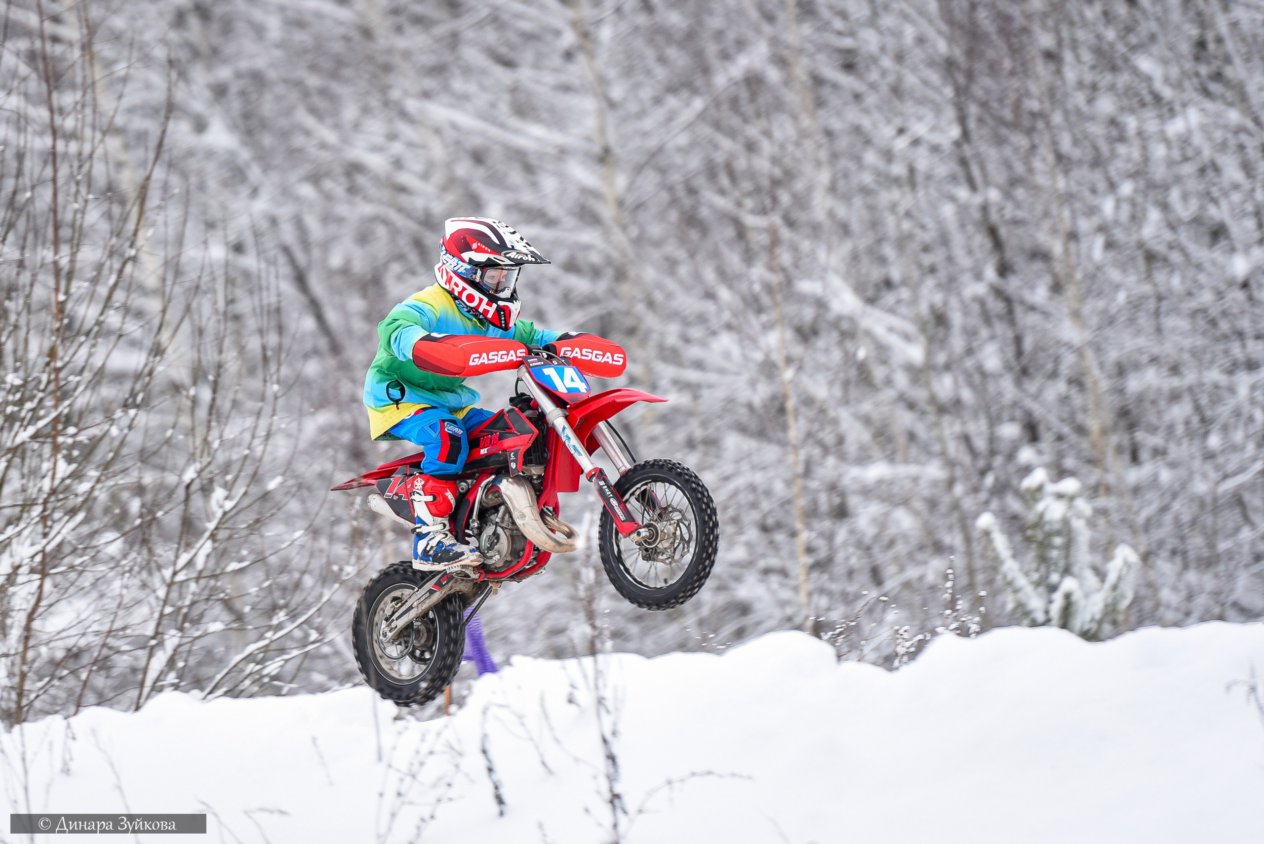 Новогодний мотокросс г. Вязники. Мотофотограф в Нижнем Новгороде Динара Зуйкова