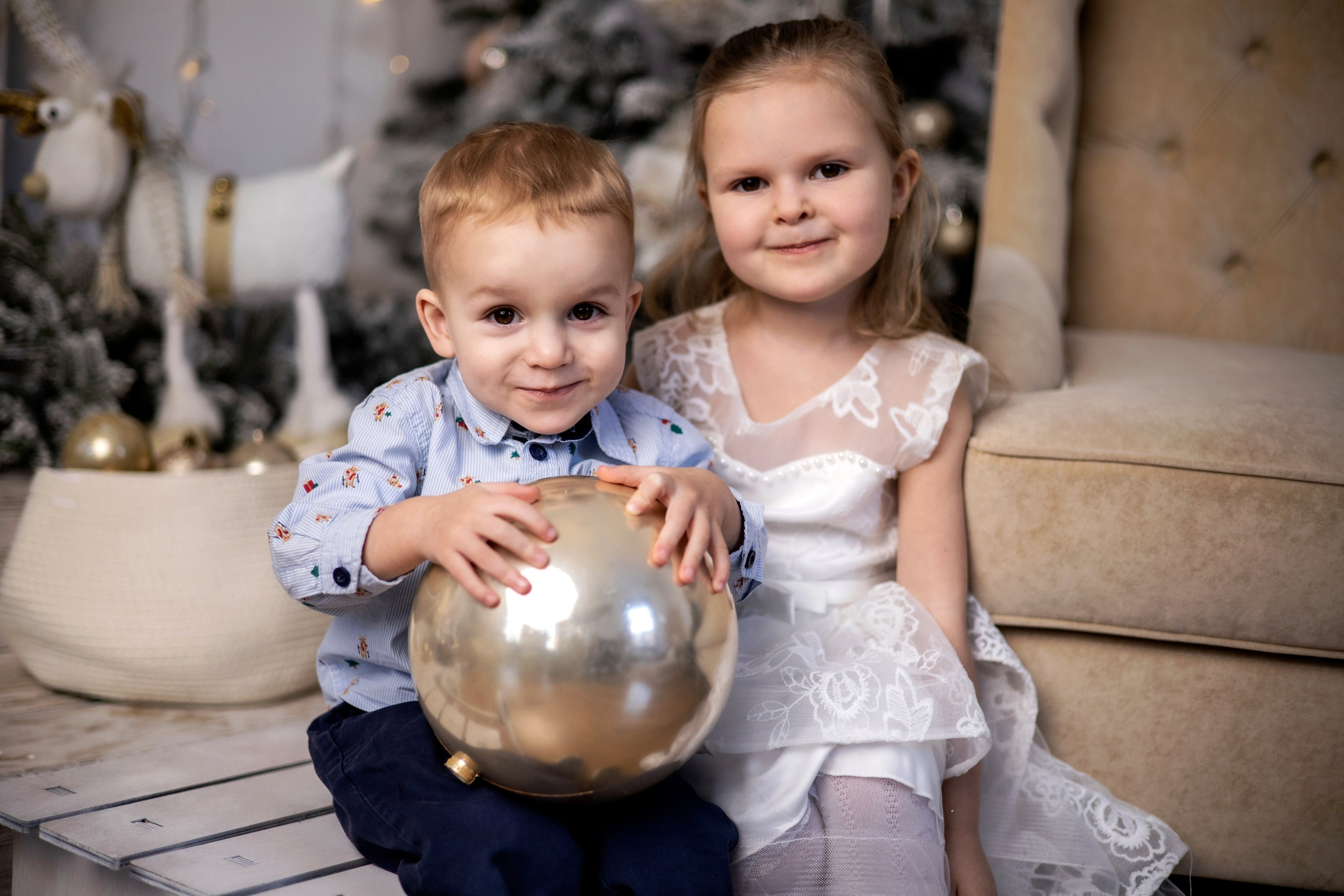 Новогодняя съемка — Игорь, Катя и дети. Фотограф Надежда Лукьянова