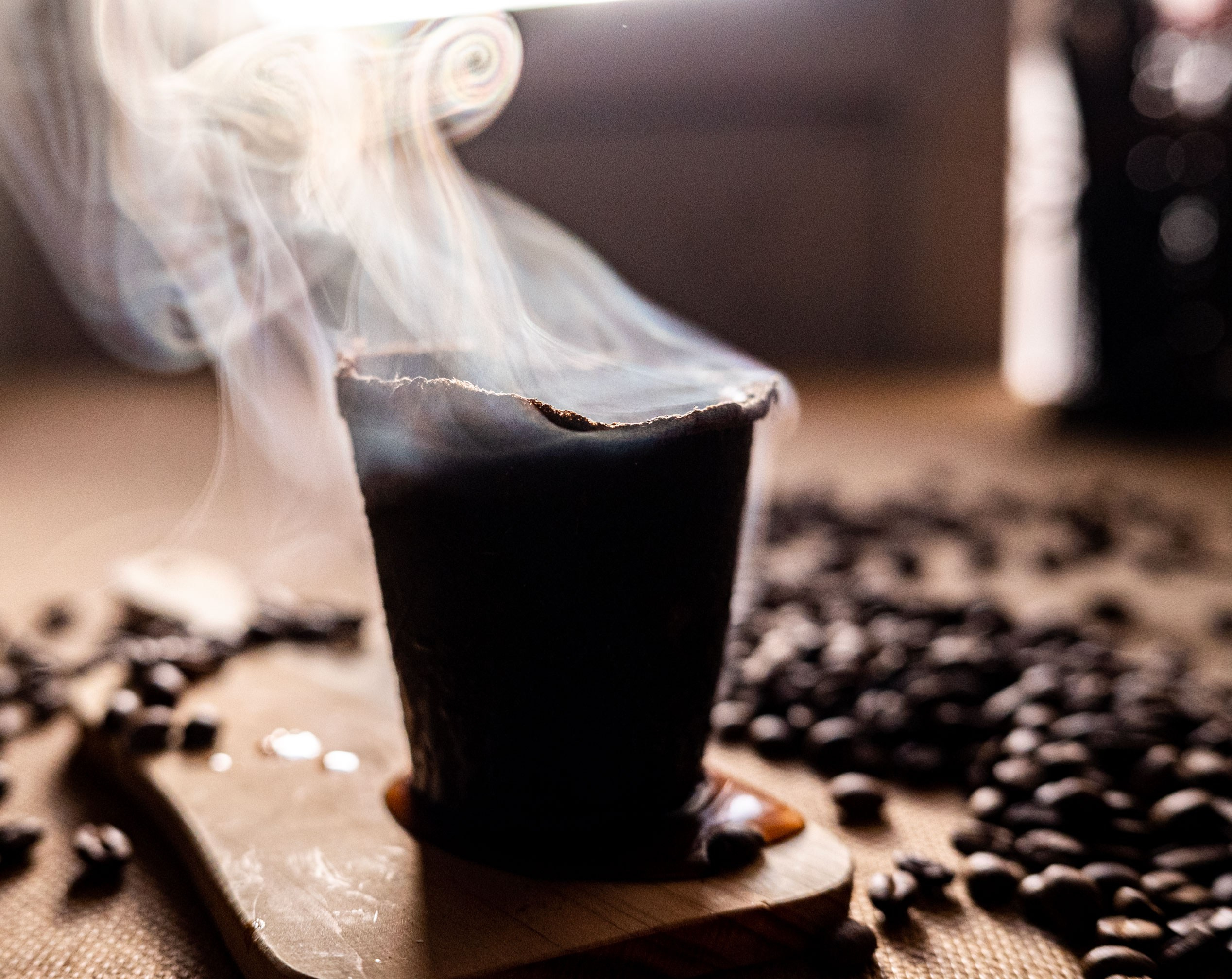 Рекламная съемка кофе. May the numbers guide us