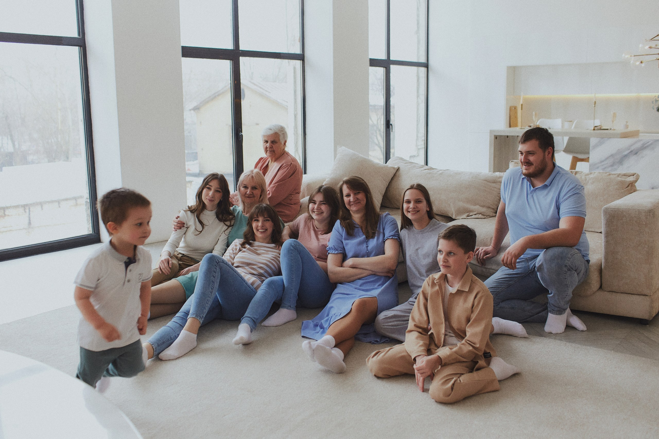 Большая семья. Свадебный и портретный фотограф в Москве Когырина Мария