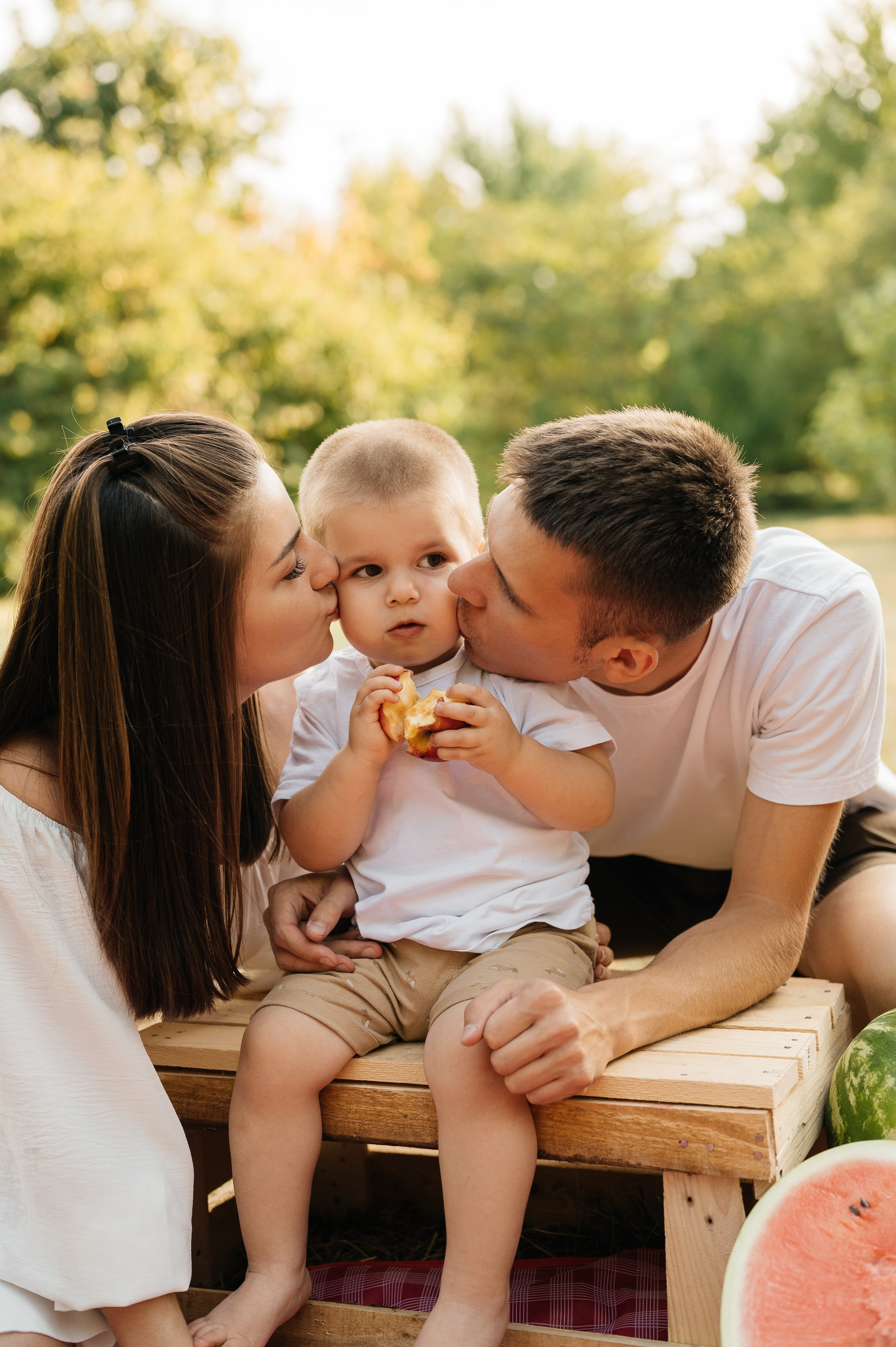 Летняя семейная фотосессия в парке. Свадебный и семейный фотограф в Краснодаре Алина Мельник