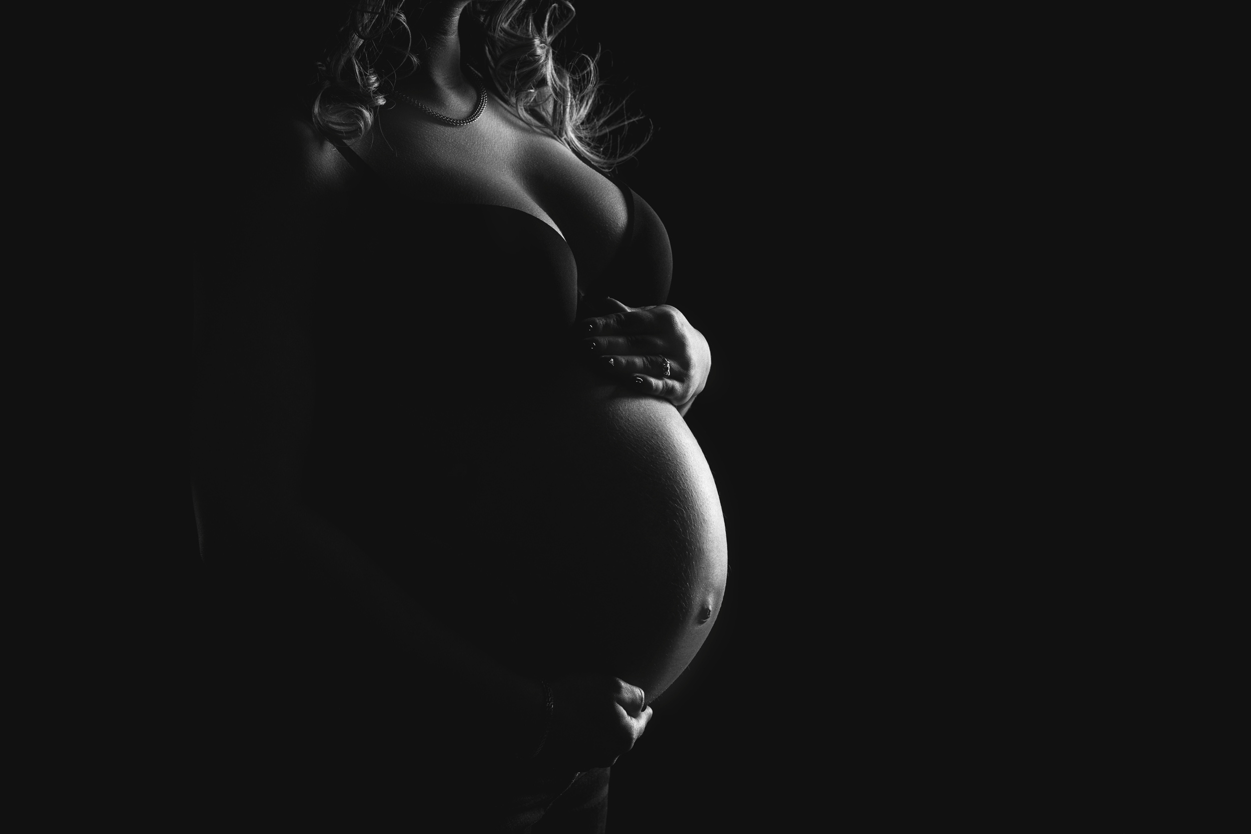 силуэт беременной 