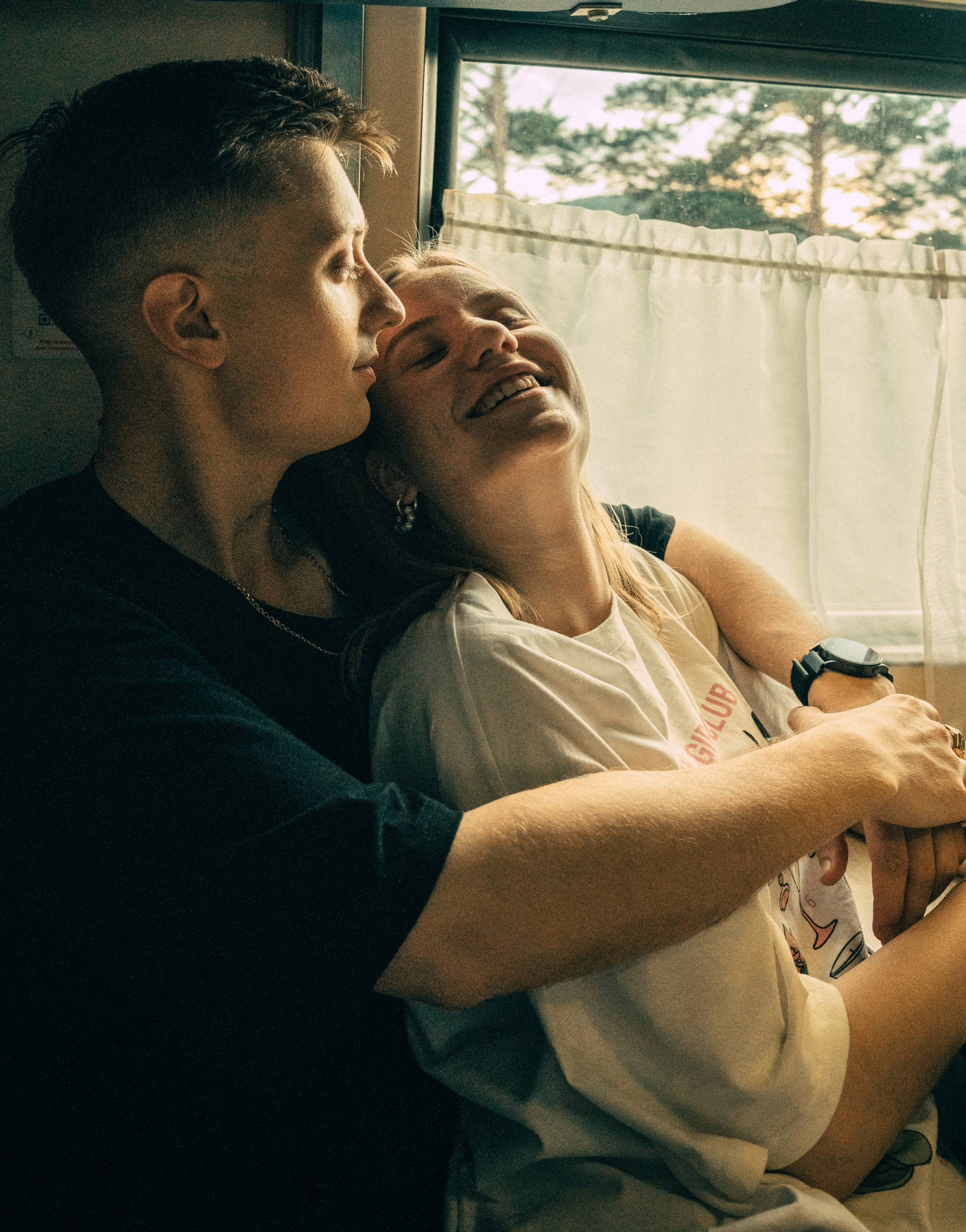 Парная фотосессия в поезде. Фотограф в Санкт-Петербурге Федосова Елизавета