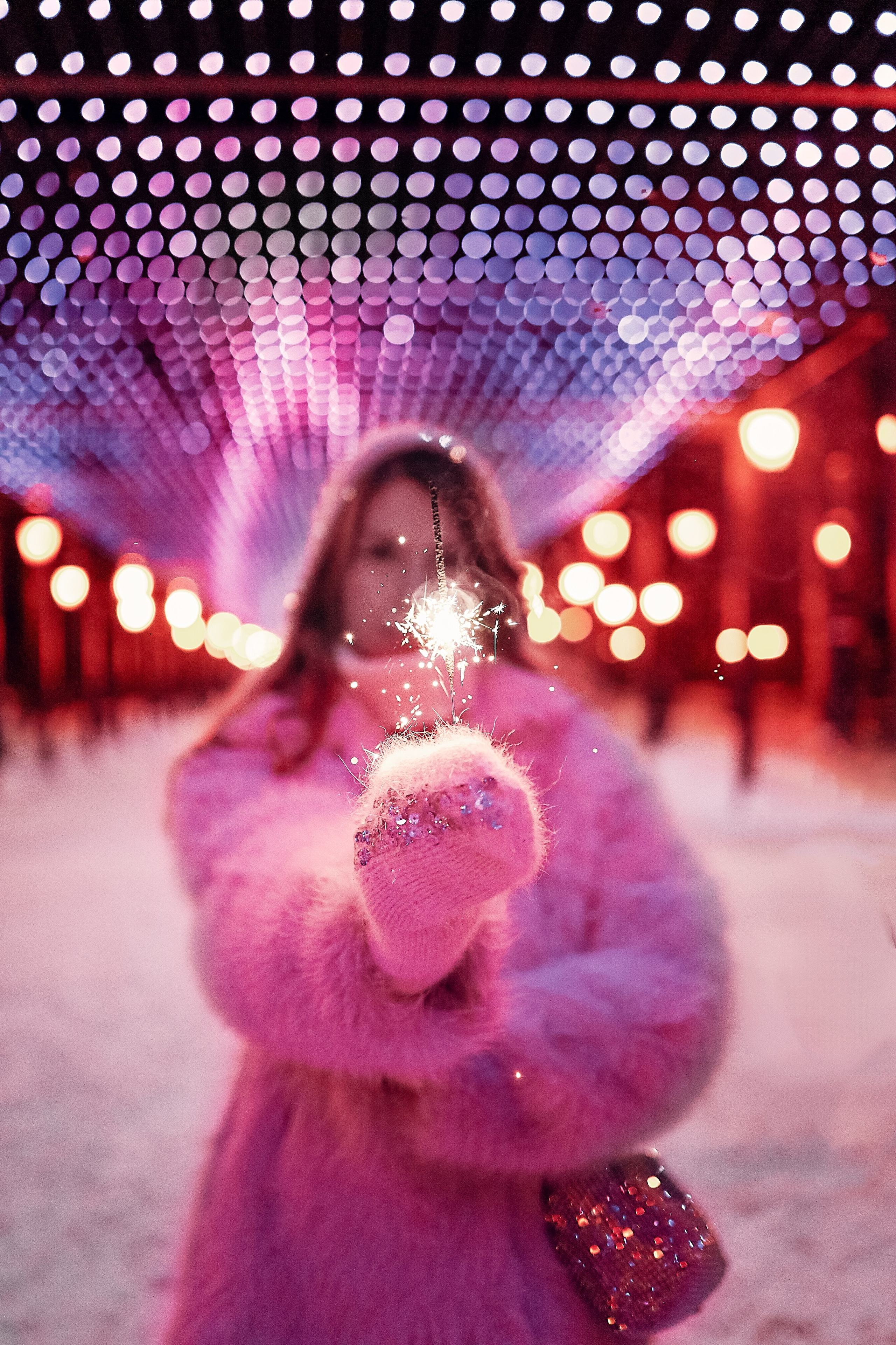 Фотосессия на улице в огоньках. Иванова Ирина Свадебный и семейный фотограф г. Уфа