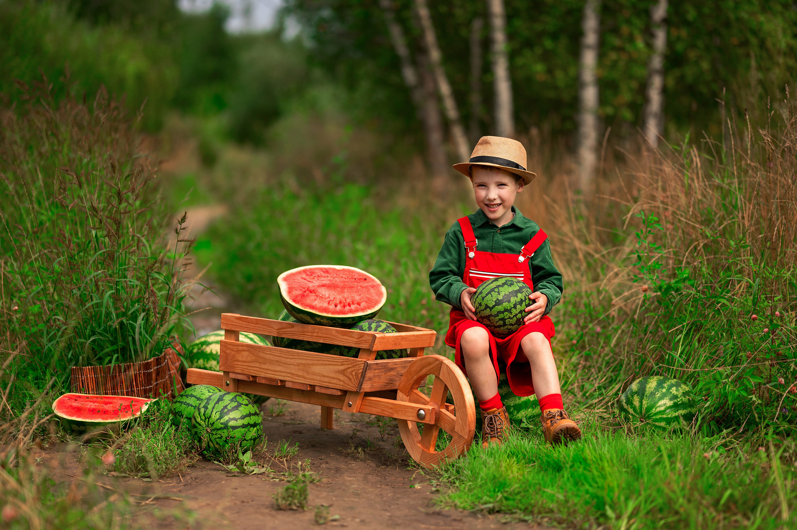 Фотопроект «Сочный арбуз». Детский и семейный фотограф г. Москва Оксана Катаджи
