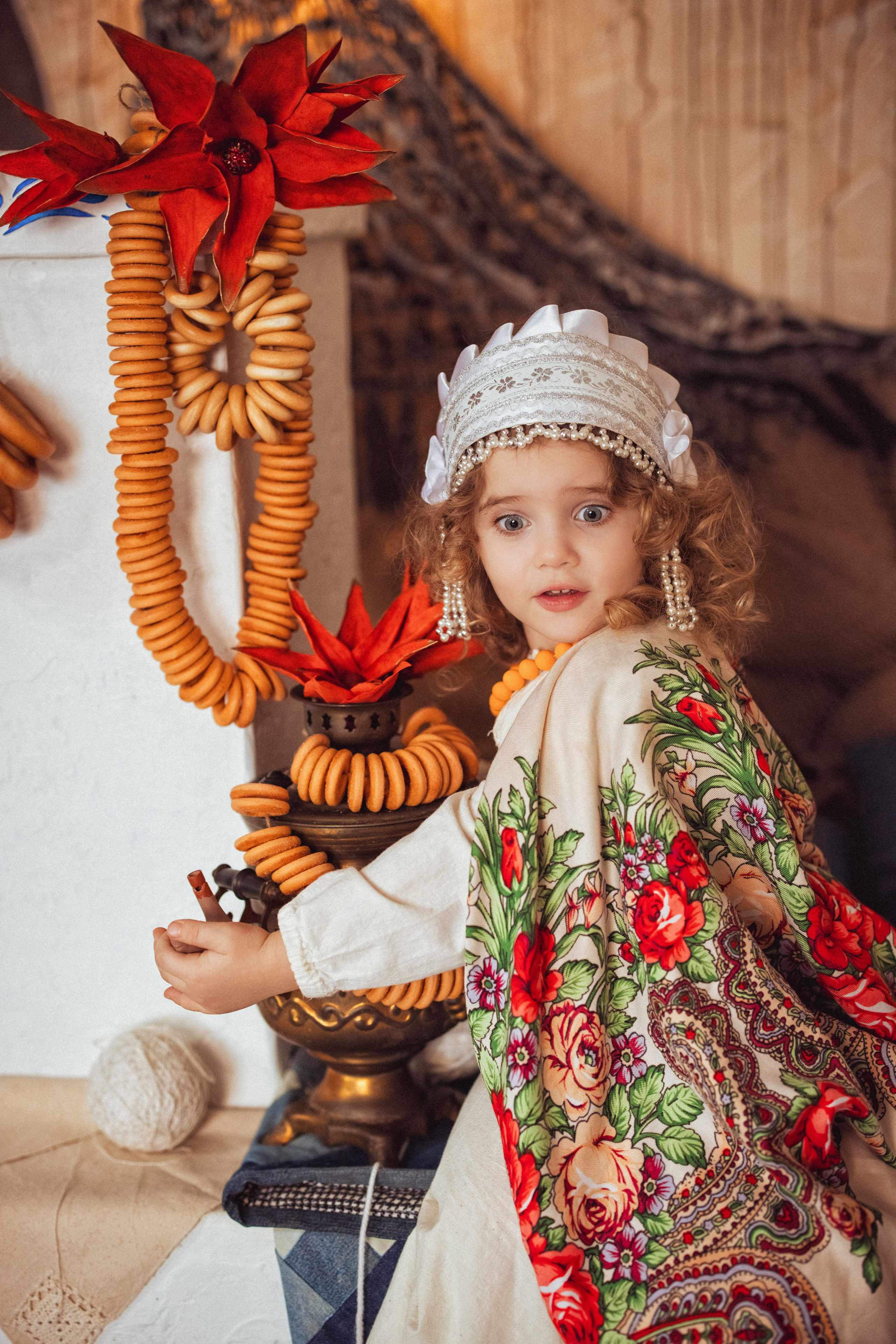 Фотосессия в русском стиле. Фотопроект"Масленица» в фотостудии Эль, город Краснодар. Семейный и детский фотограф в Краснодаре Анна Трашкова