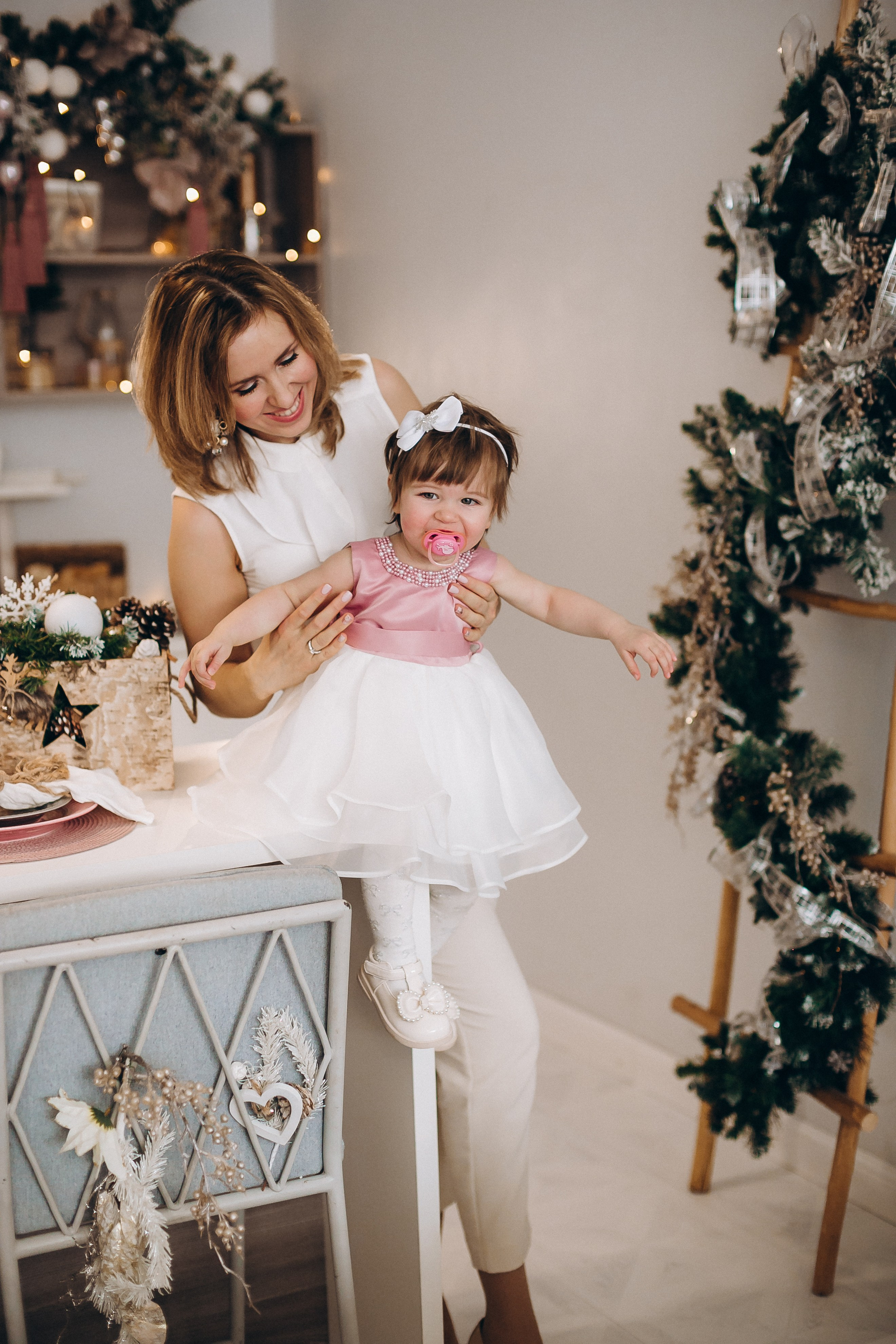 Новогодняя фотосессия в студии. Семейный, детский и школьный фотограф в Москве Рудницкая Анна