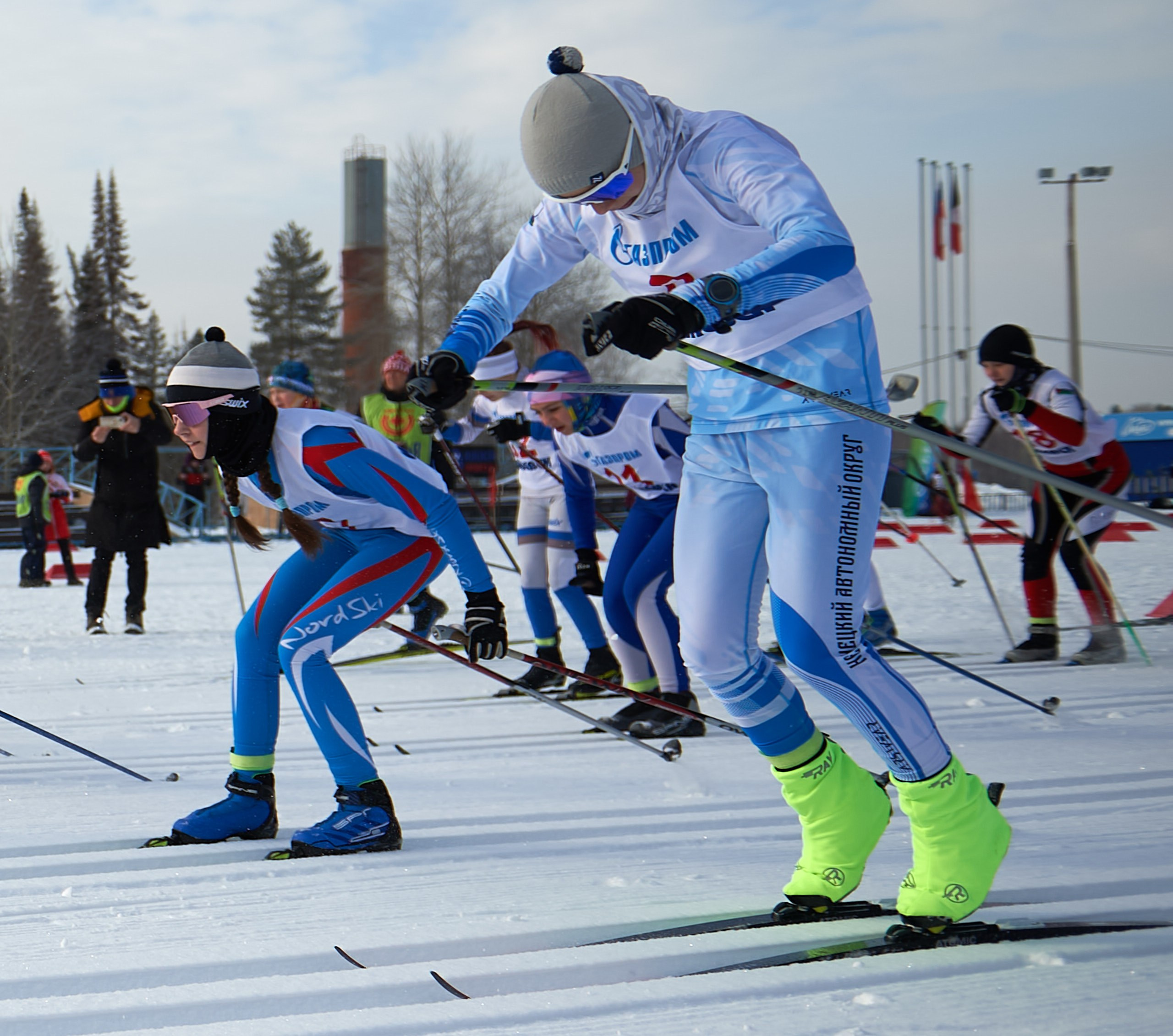 Всероссийские соревнования по лыжным гонкам «Пионерская правда». Ижевс. Спортивный репортажный фотограф в Ижевске Сергей Мерзляков