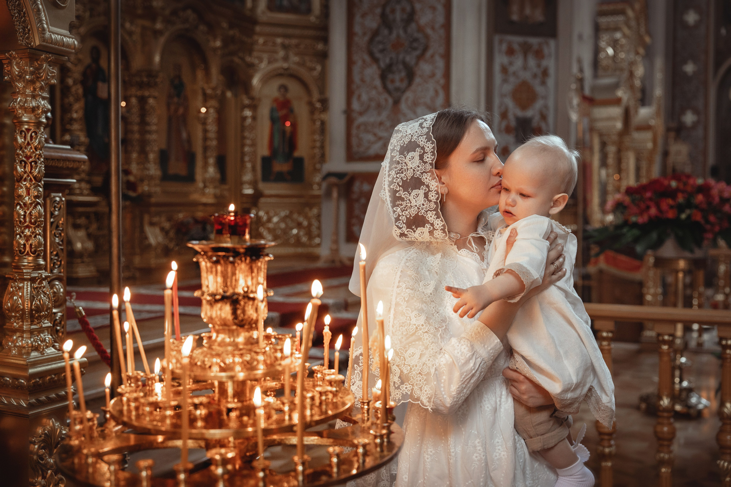 Таинство Крещения Филиппа. Свято-Екатерининский собор г. Краснодар. Фотограф на Крещение и Венчание Краснодарский край — Гранкина Юлия