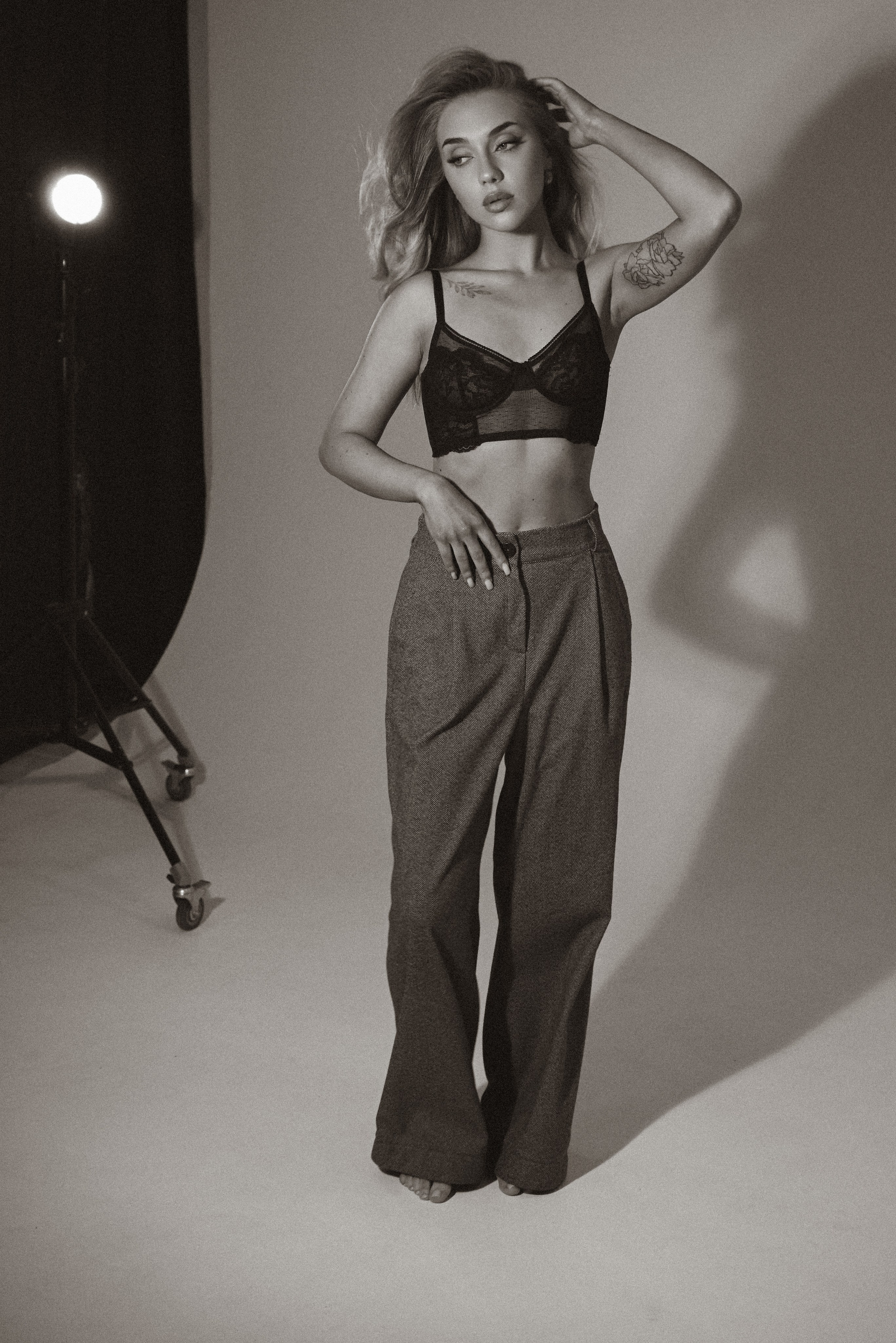 ЧБ. Индивидуальная женская съемка