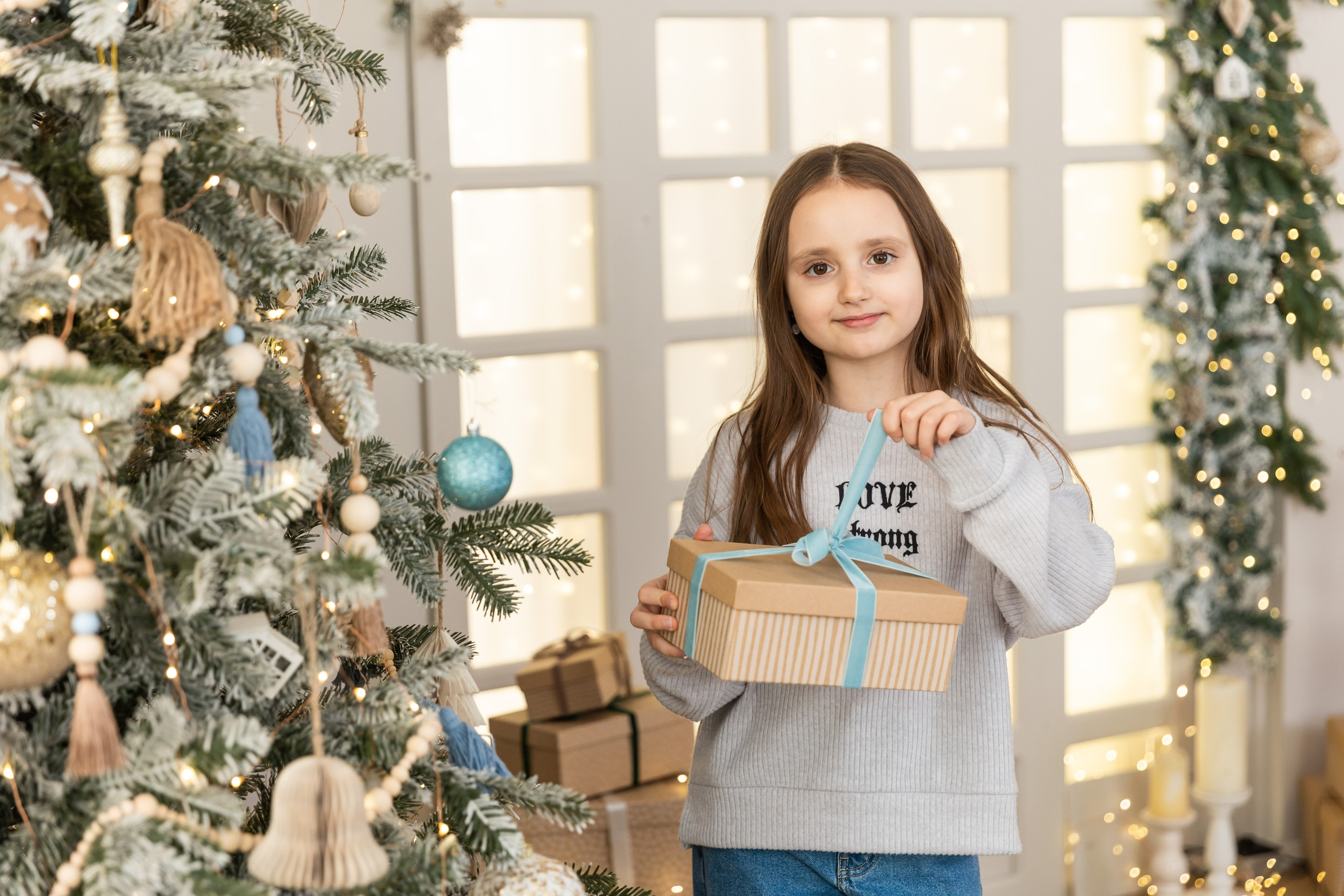 Новогодняя фотосессия в студии 4 класс. Семейный, детский, школьный фотограф в Благовещенске Яна Белоусова