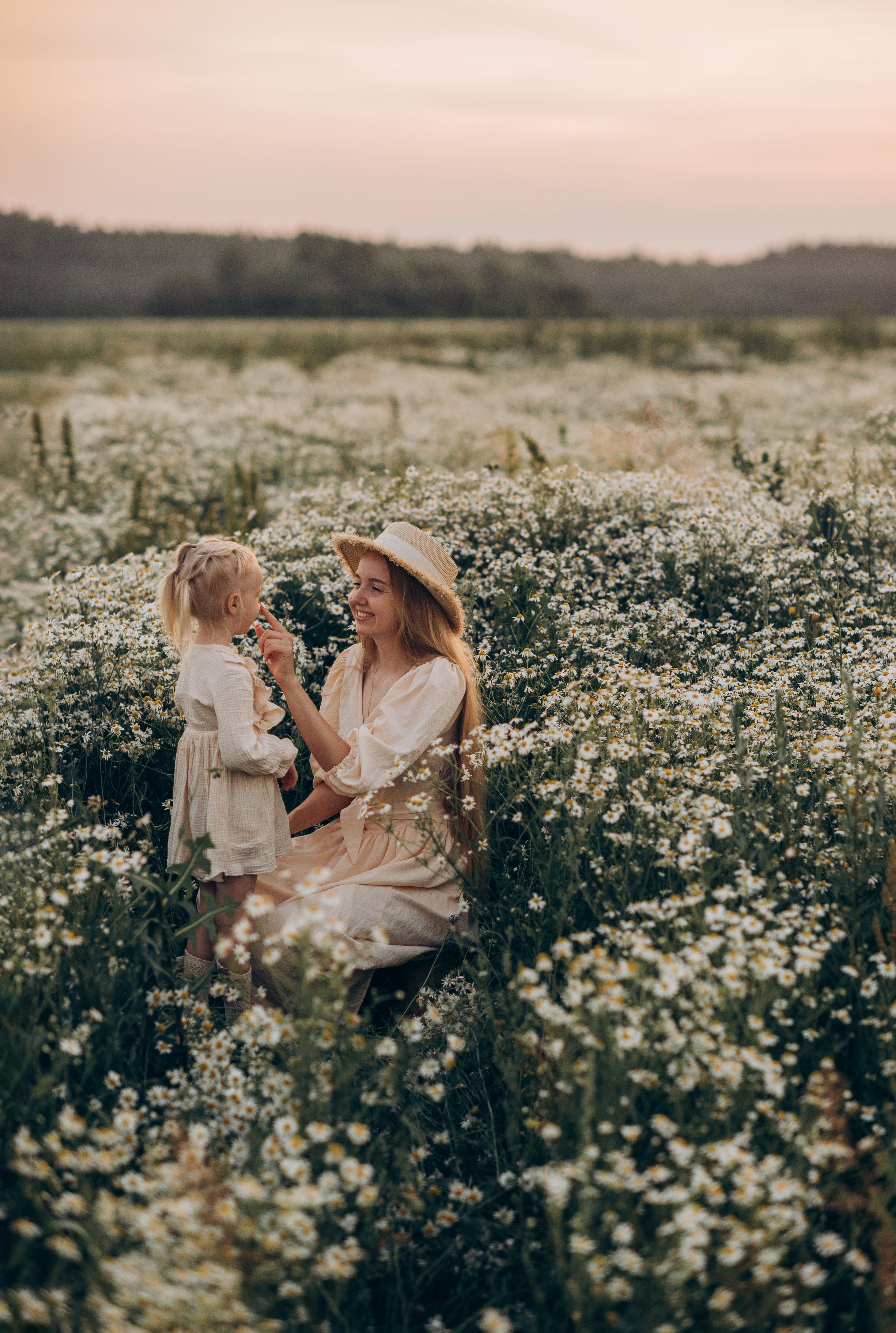 Закат в ромашках. Семейный фотограф в Домодедово и Москве Елена Пичугина