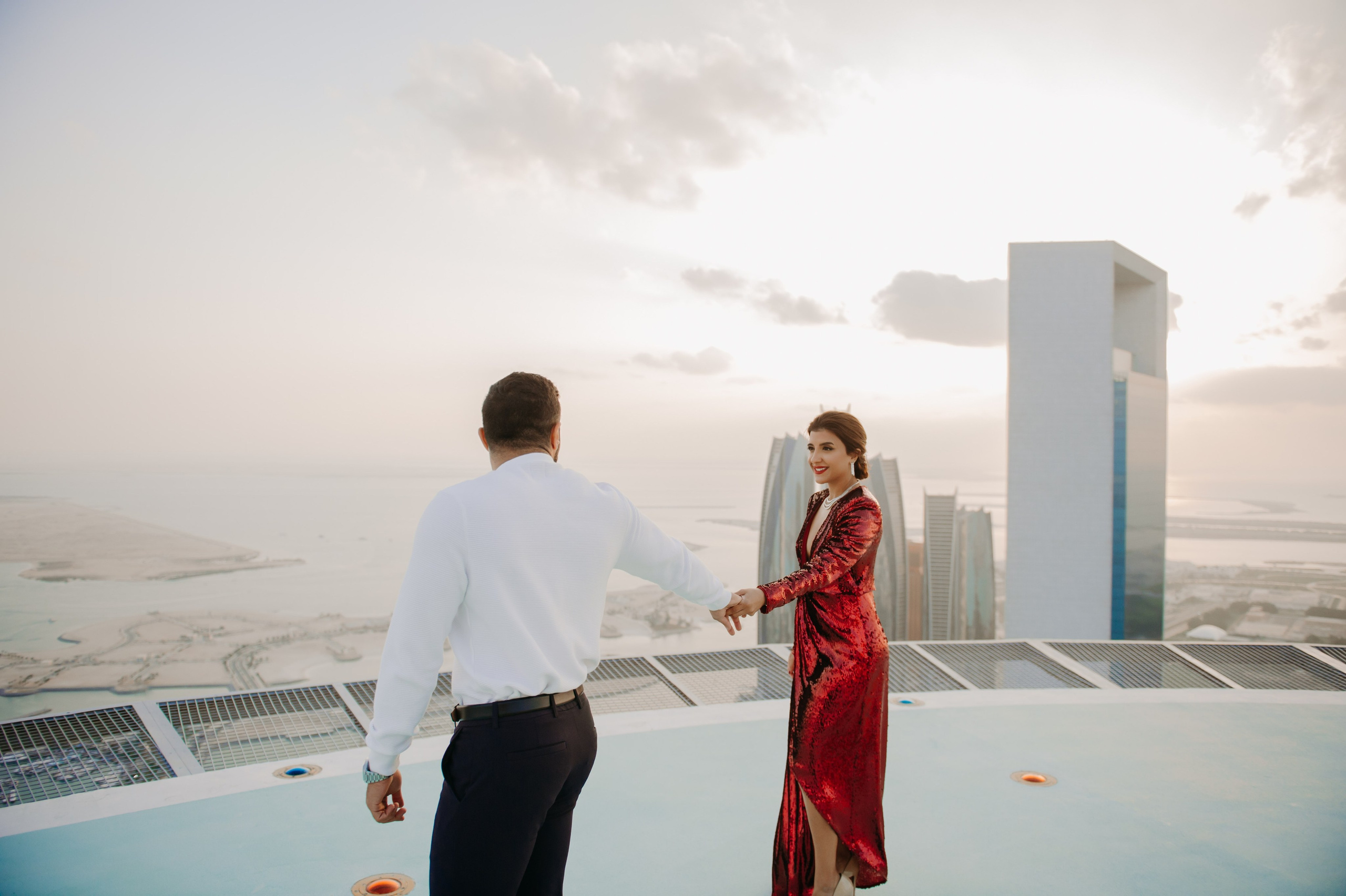 Love Story на высоте (Абу Даби). Фотограф в Москве и Санкт-Петербурге Дарина