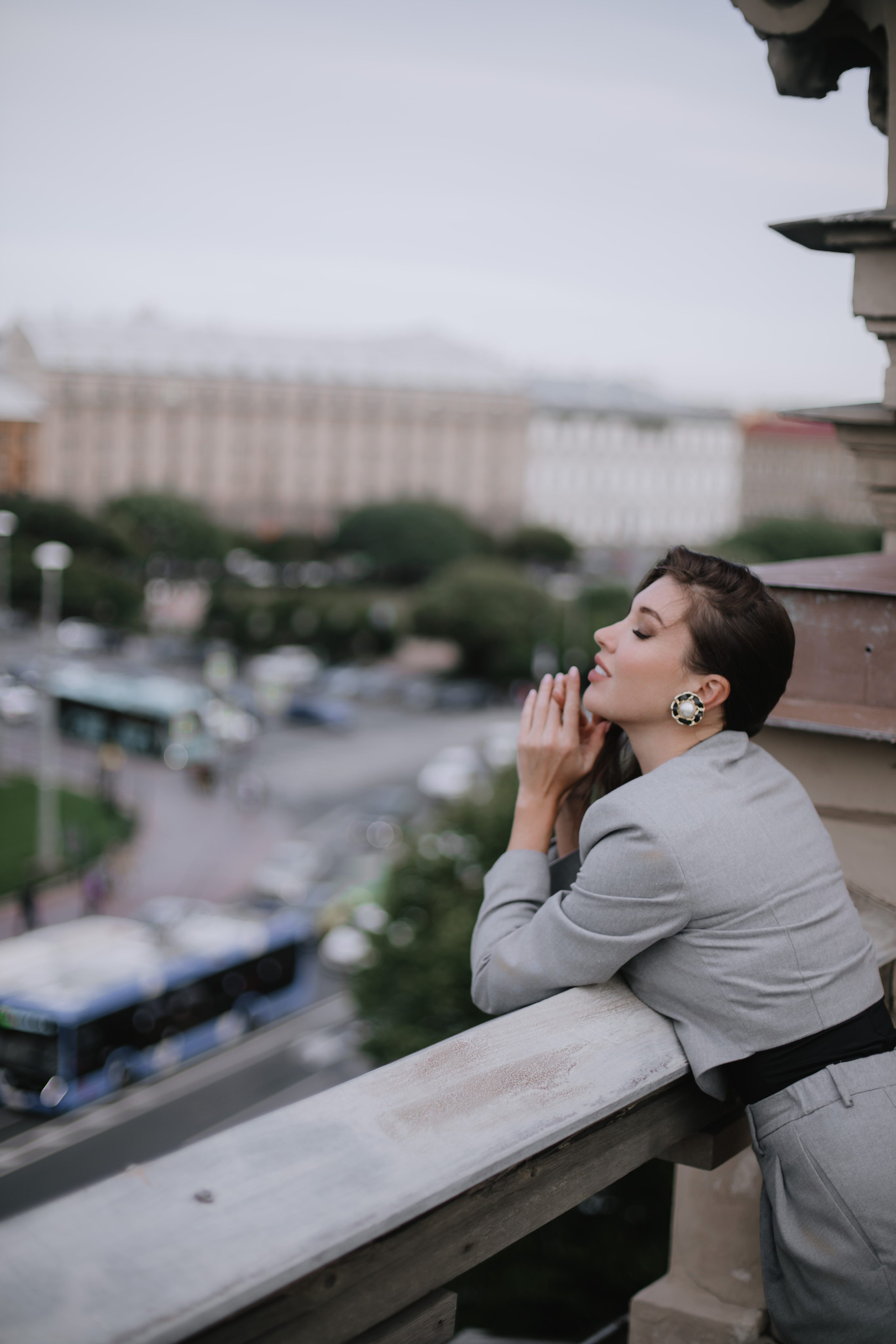Вероника (съемка на крыше). Фотограф в Москве и Санкт-Петербурге Дарина