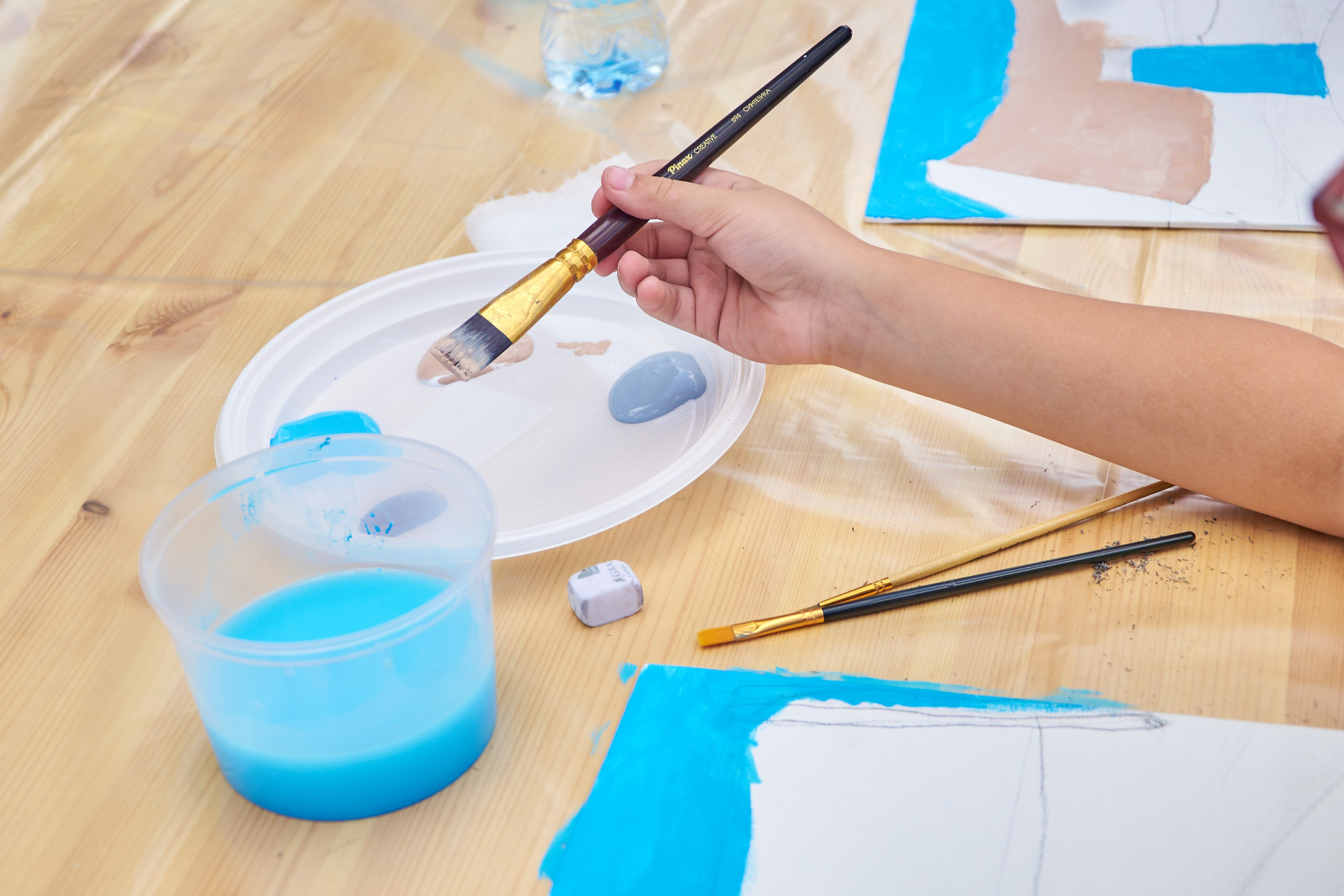 Мастер-класс по рисованию, Щелково, Ривер-хаус. Фотограф Щёлково