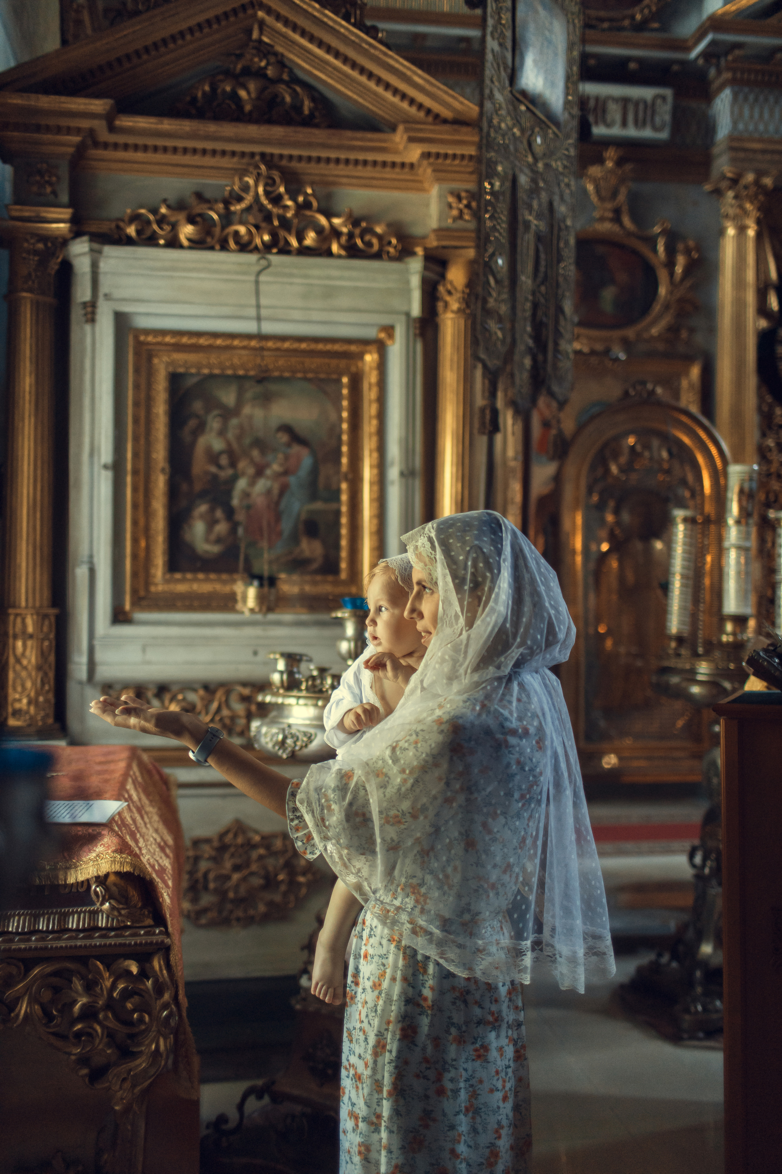 Крещение Виктории, церковь Воскресения Христова, село Вятское. Главная