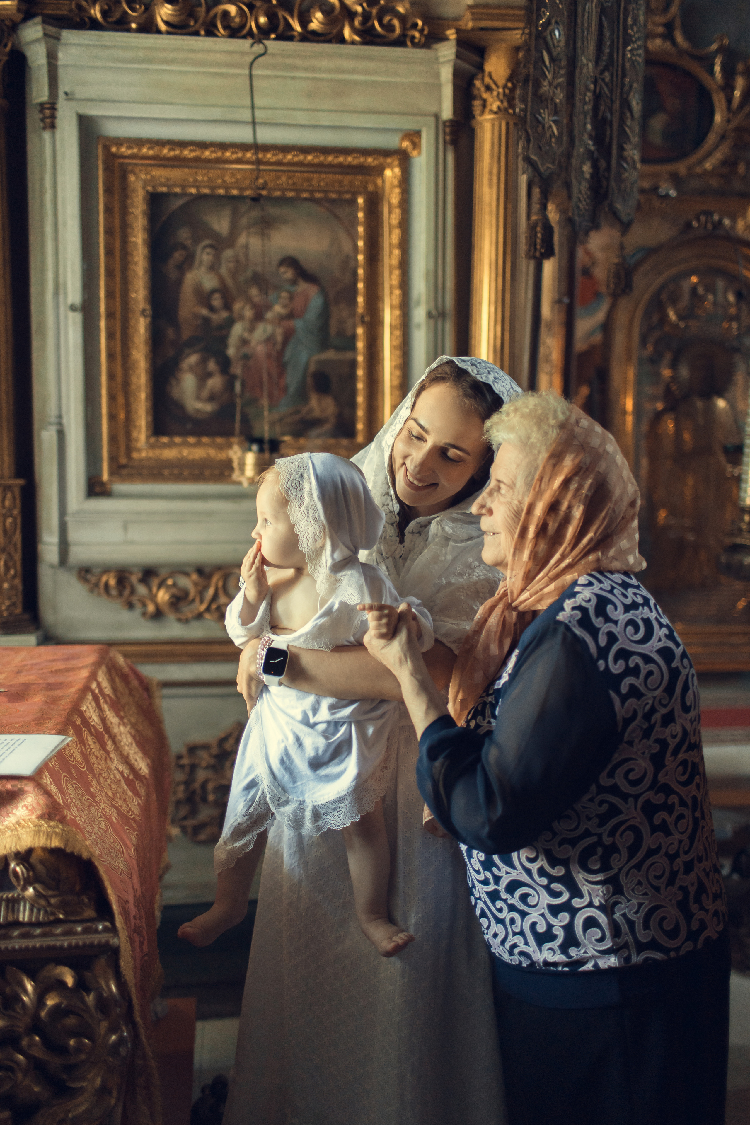 Крещение Виктории, церковь Воскресения Христова, село Вятское. Главная